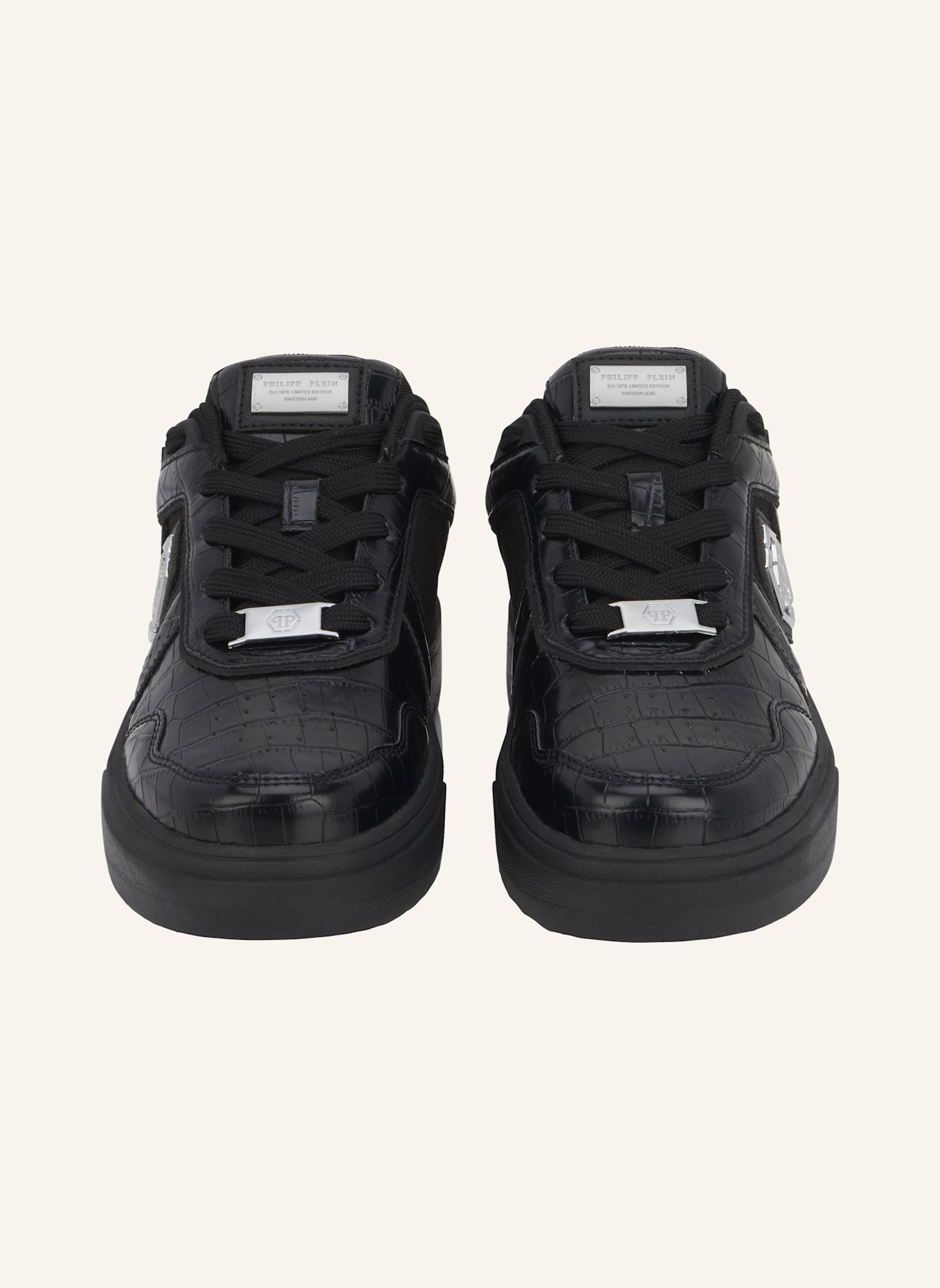 PHILIPP PLEIN Lo-Top Turnschuhe: SCHWARZ