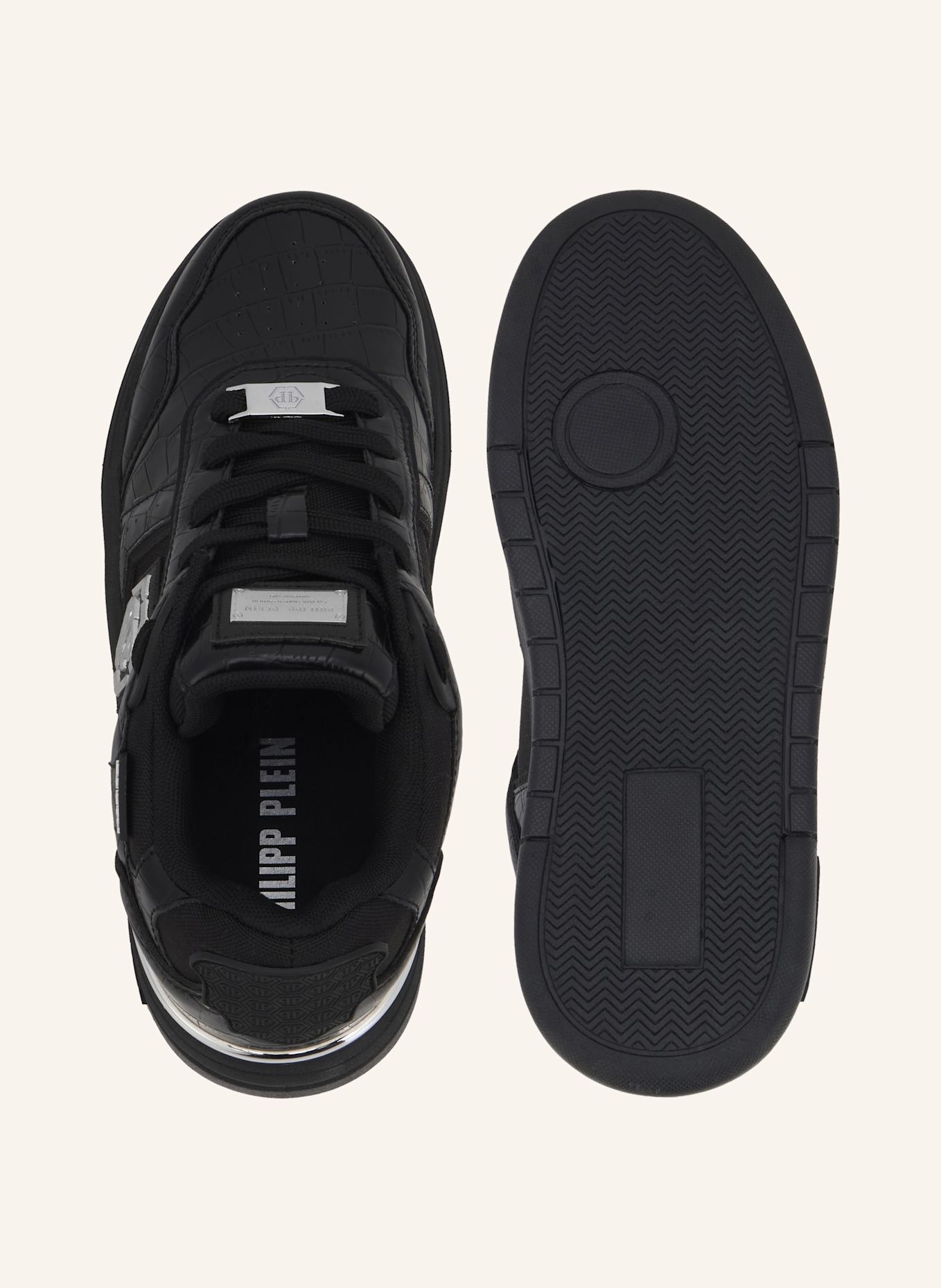 PHILIPP PLEIN Lo-Top Turnschuhe: SCHWARZ