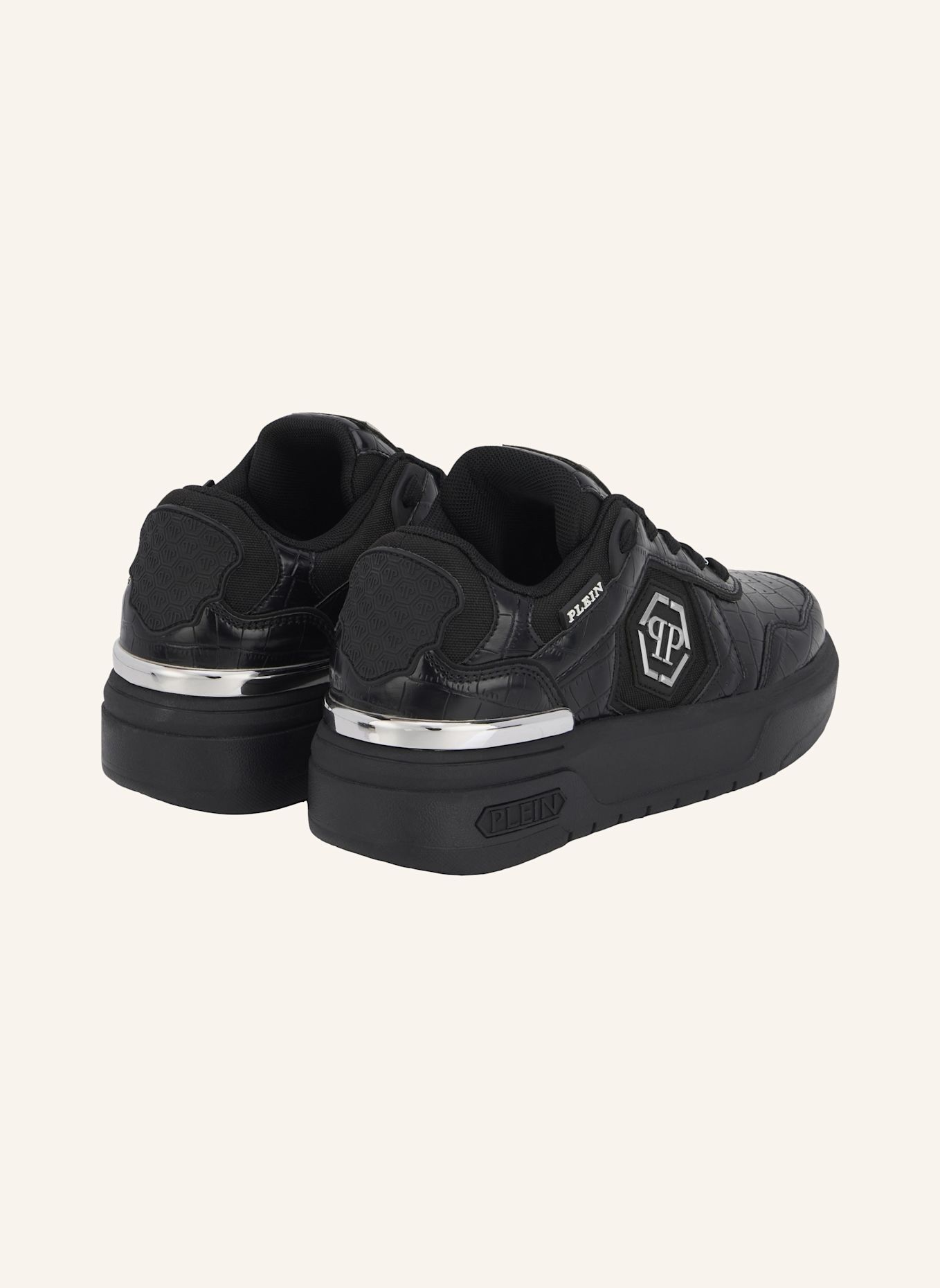 PHILIPP PLEIN Lo-Top Turnschuhe: SCHWARZ
