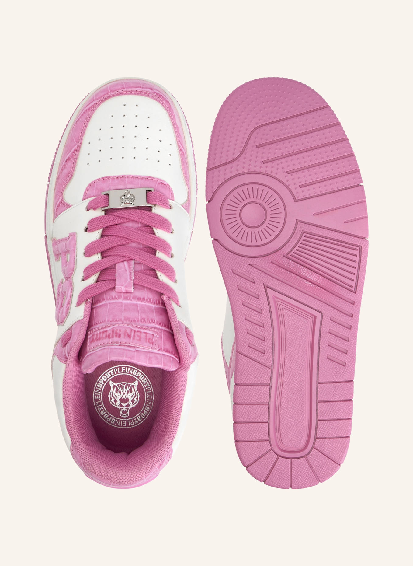 PLEIN SPORT Lo-Top Turnschuhe: WEISS