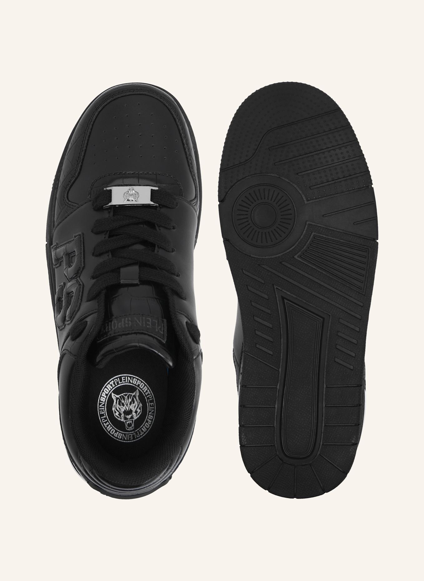 PLEIN SPORT Lo-Top Turnschuhe: SCHWARZ