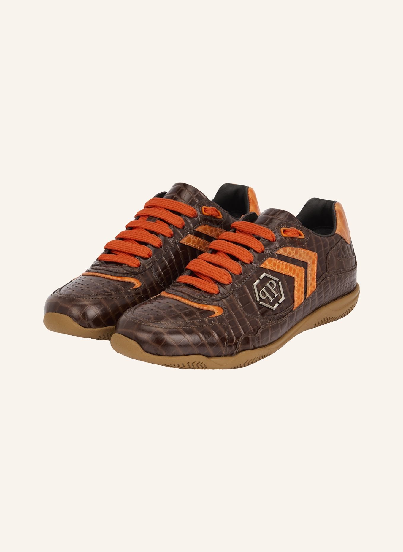 PHILIPP PLEIN PHILIPP PLEIN Low-Top Sneakers PIT-$TOP Cocco: BRAUN