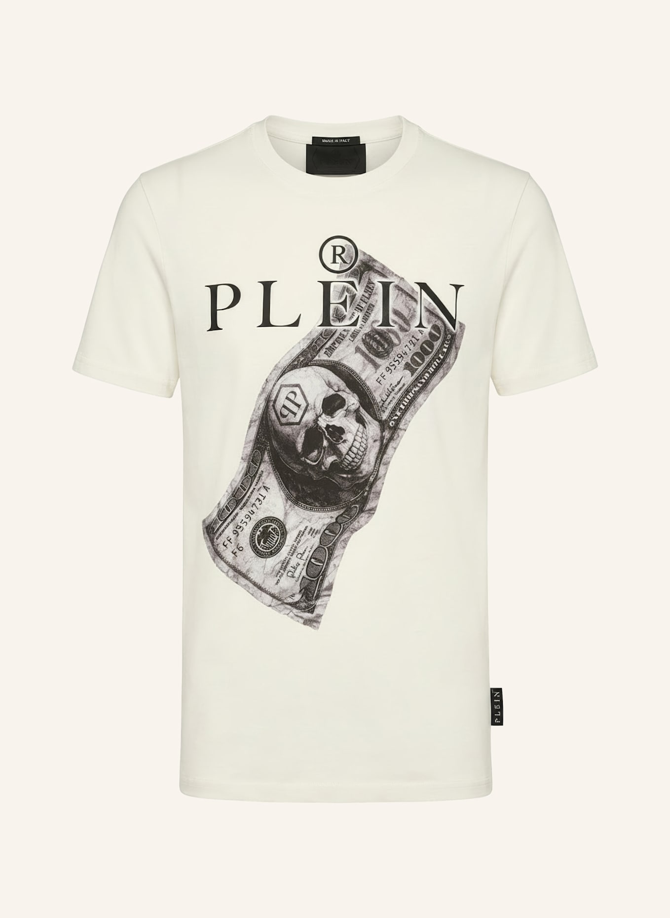 PHILIPP PLEIN T-Shirt Rundhalsausschnitt Ss: WEISS