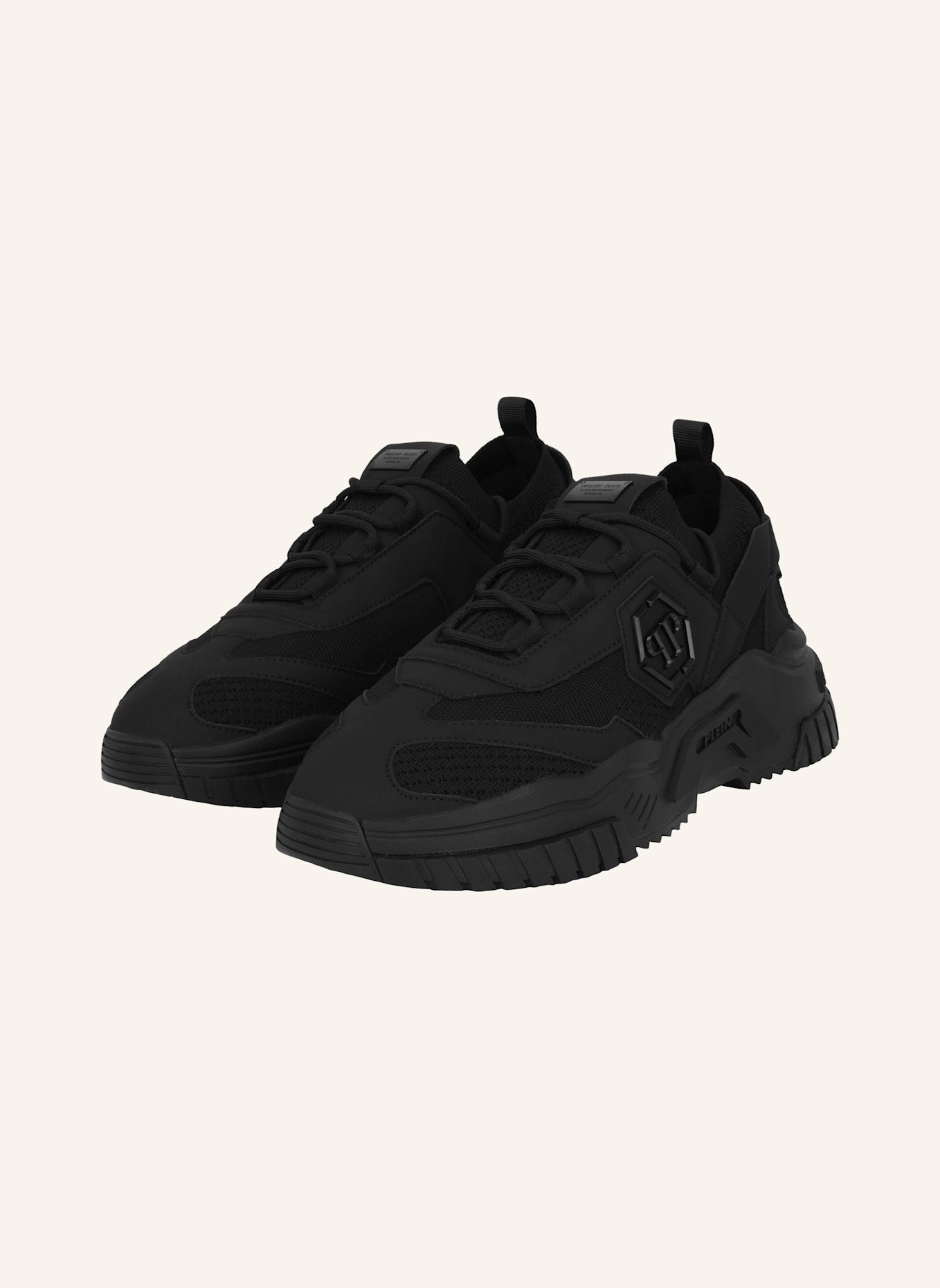 PHILIPP PLEIN Runner Sneaker PREDATOR: SCHWARZ
