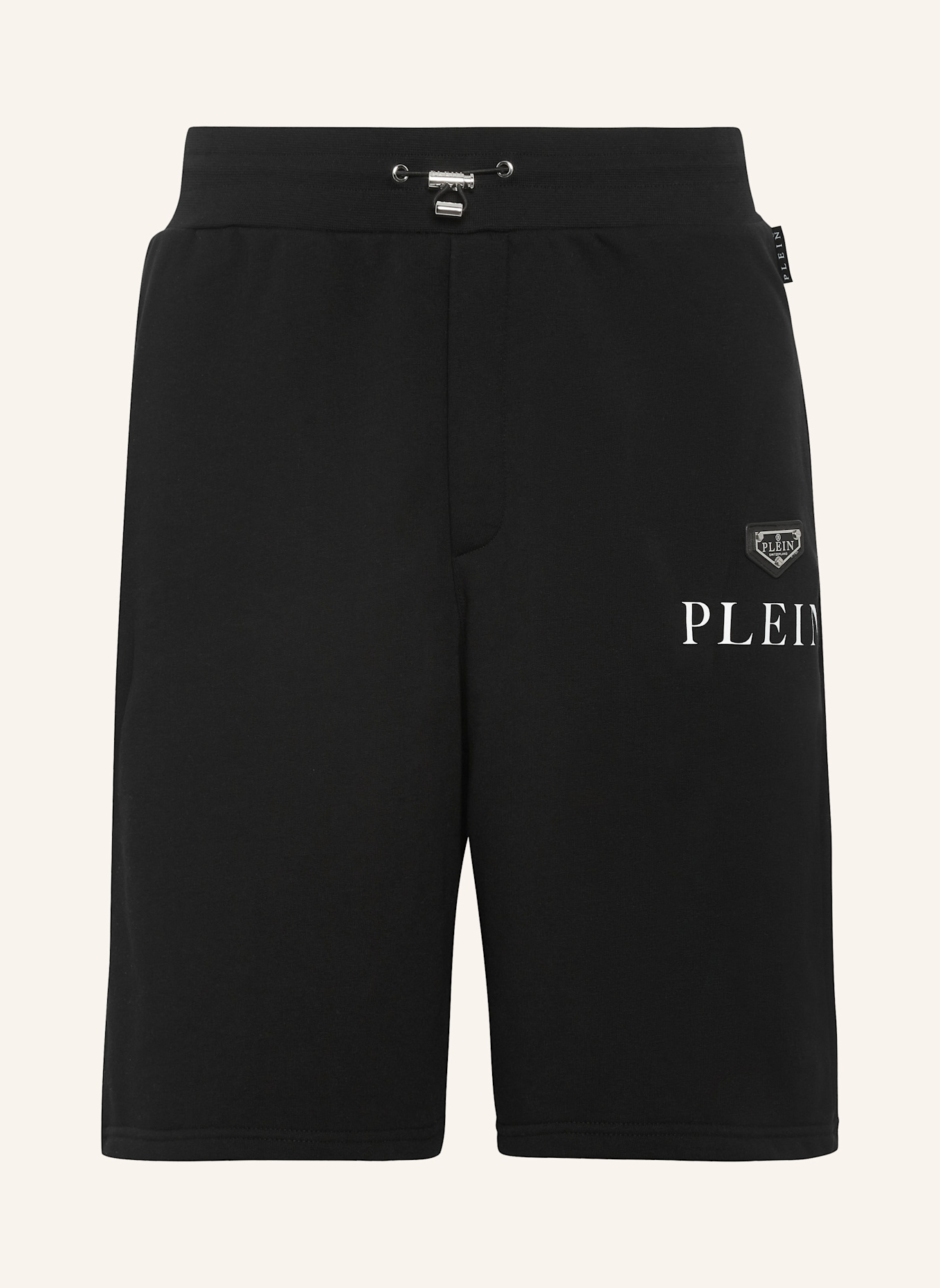 PHILIPP PLEIN Jogging-Shorts: SCHWARZ