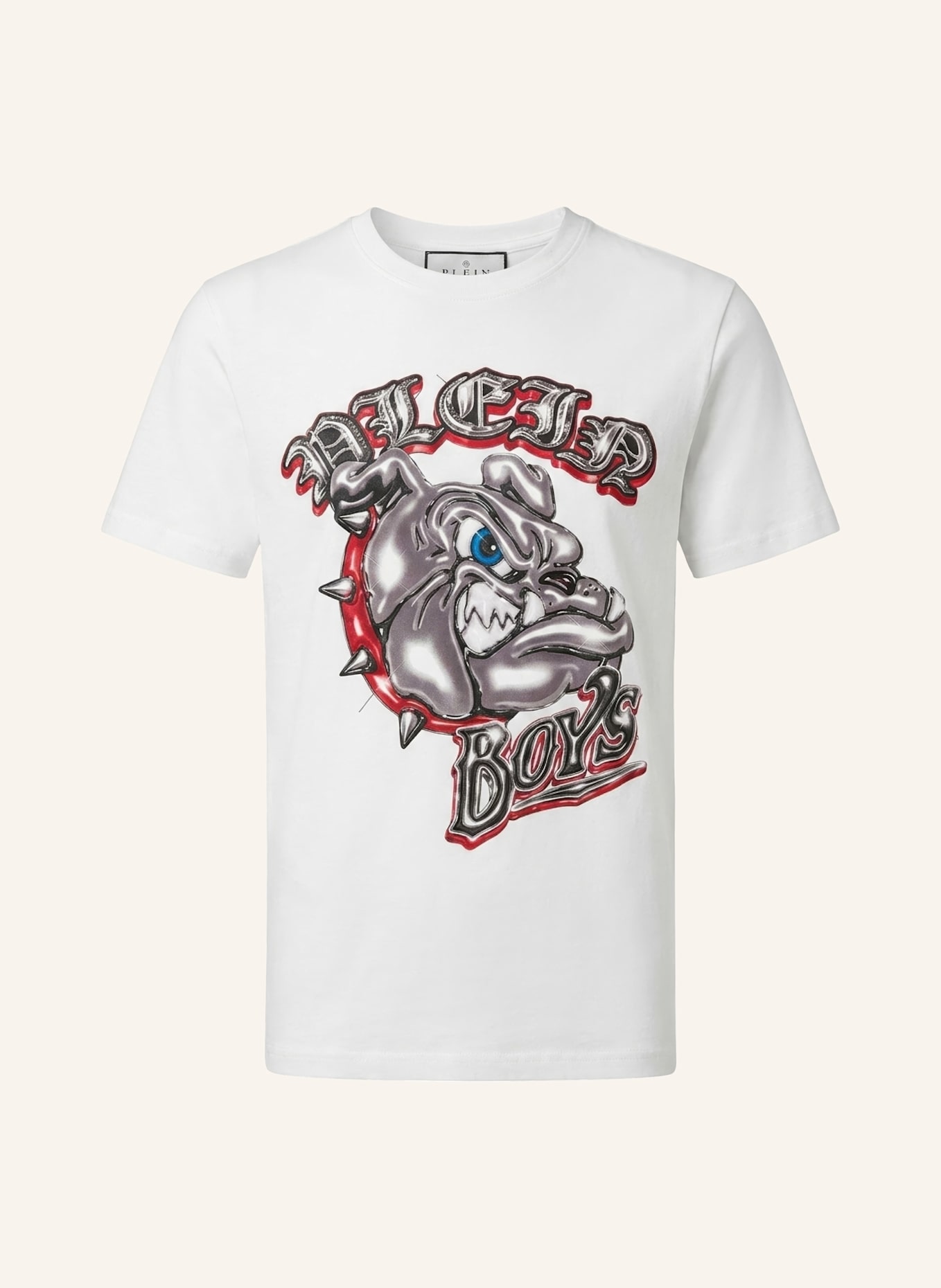 PHILIPP PLEIN T-Shirt Rundhalsausschnitt Ss: WEISS