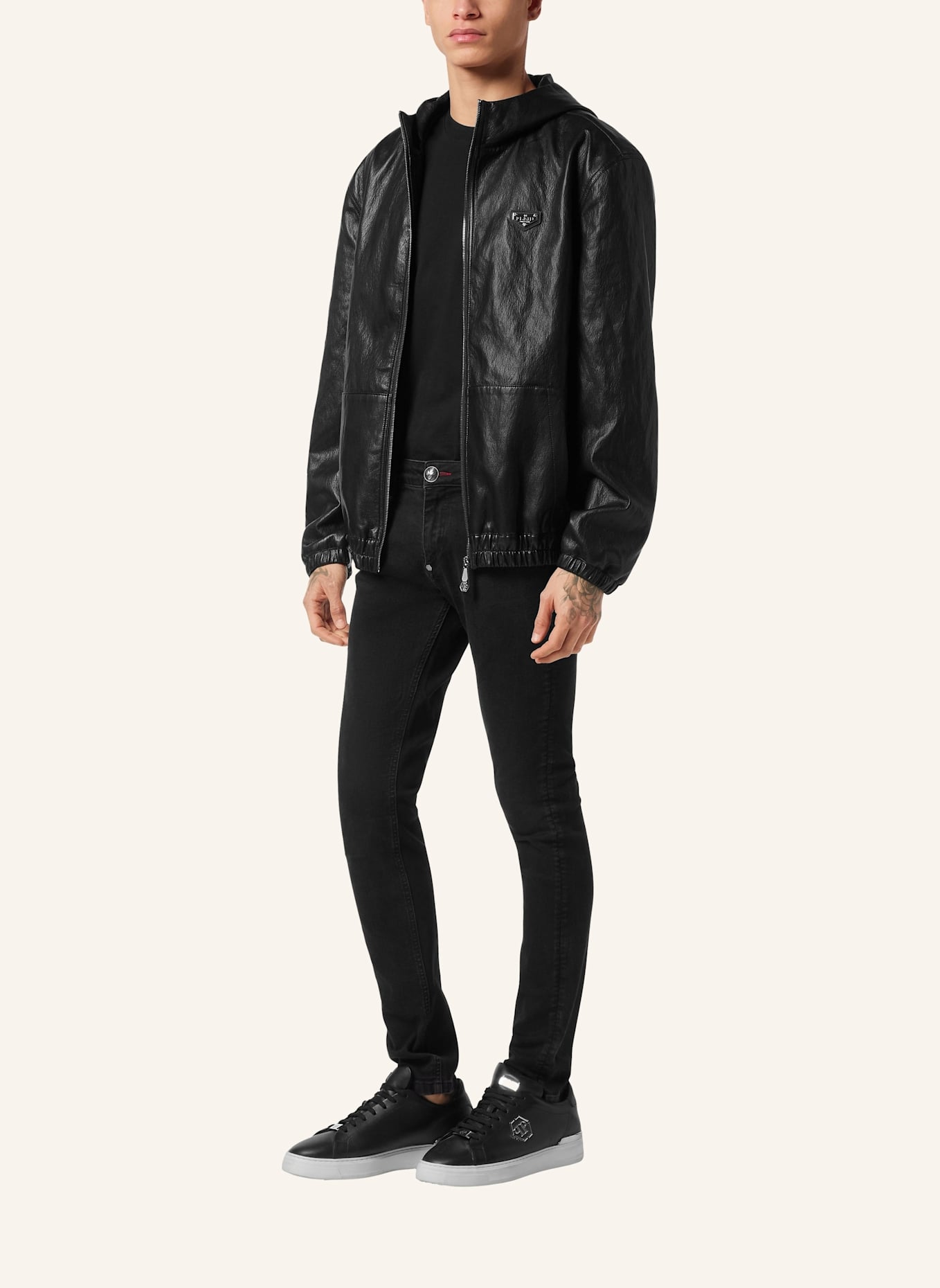 PHILIPP PLEIN Windbreaker: SCHWARZ