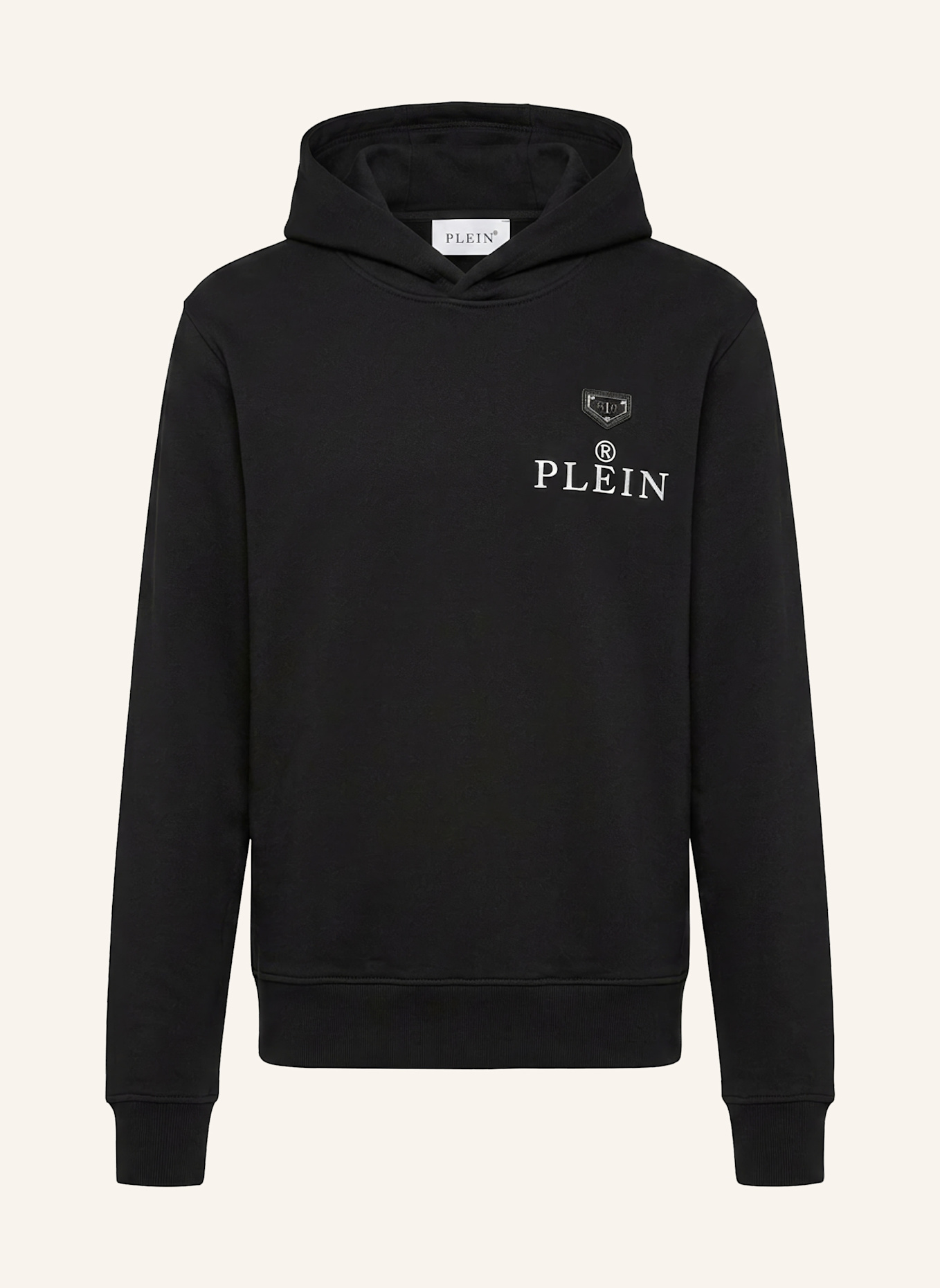 PHILIPP PLEIN Kapuzen-Sweatshirt: SCHWARZ