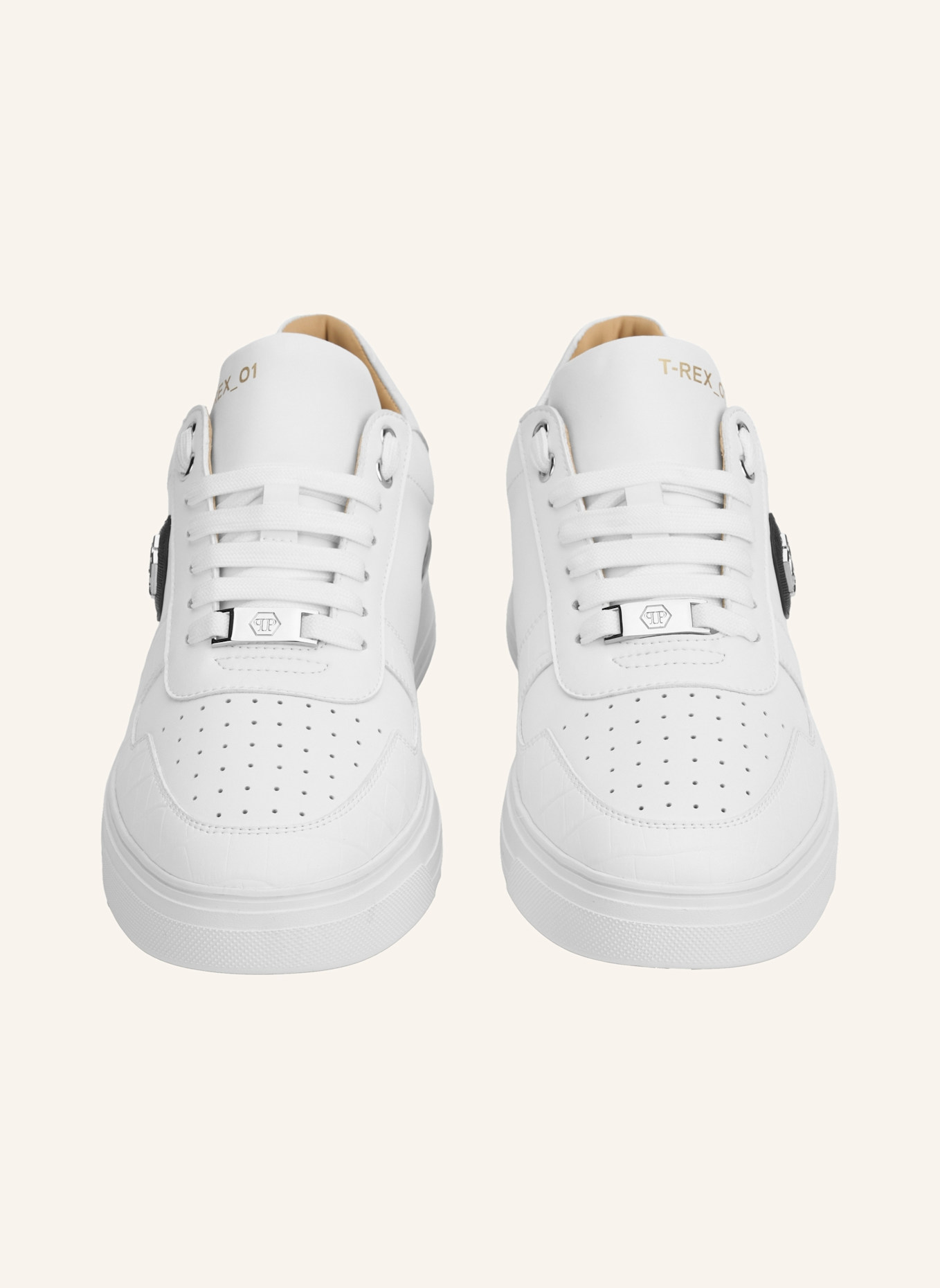 PHILIPP PLEIN Low-Top-Sneaker COCCO: WEISS