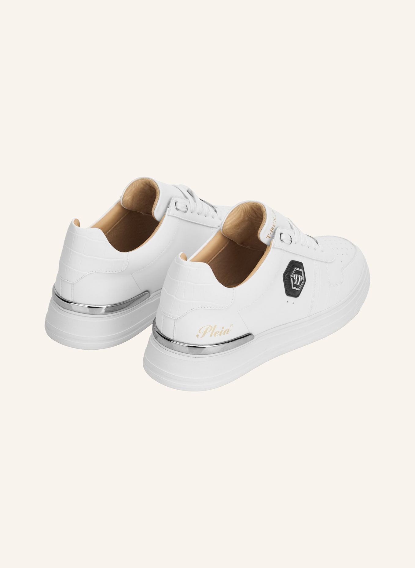 PHILIPP PLEIN Low-Top-Sneaker COCCO: WEISS