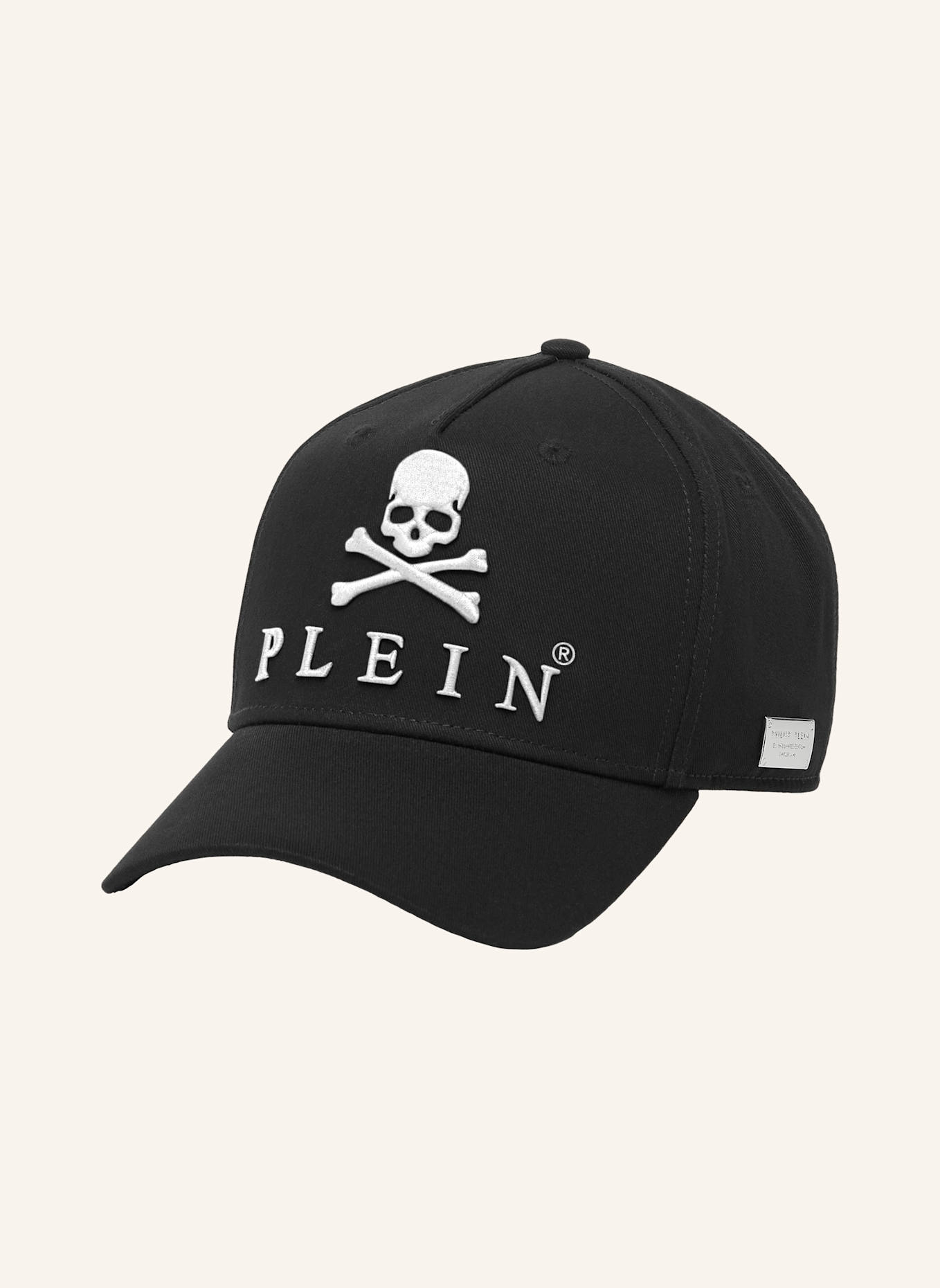 PHILIPP PLEIN Baseballkappe SKULL&BONES: SCHWARZ