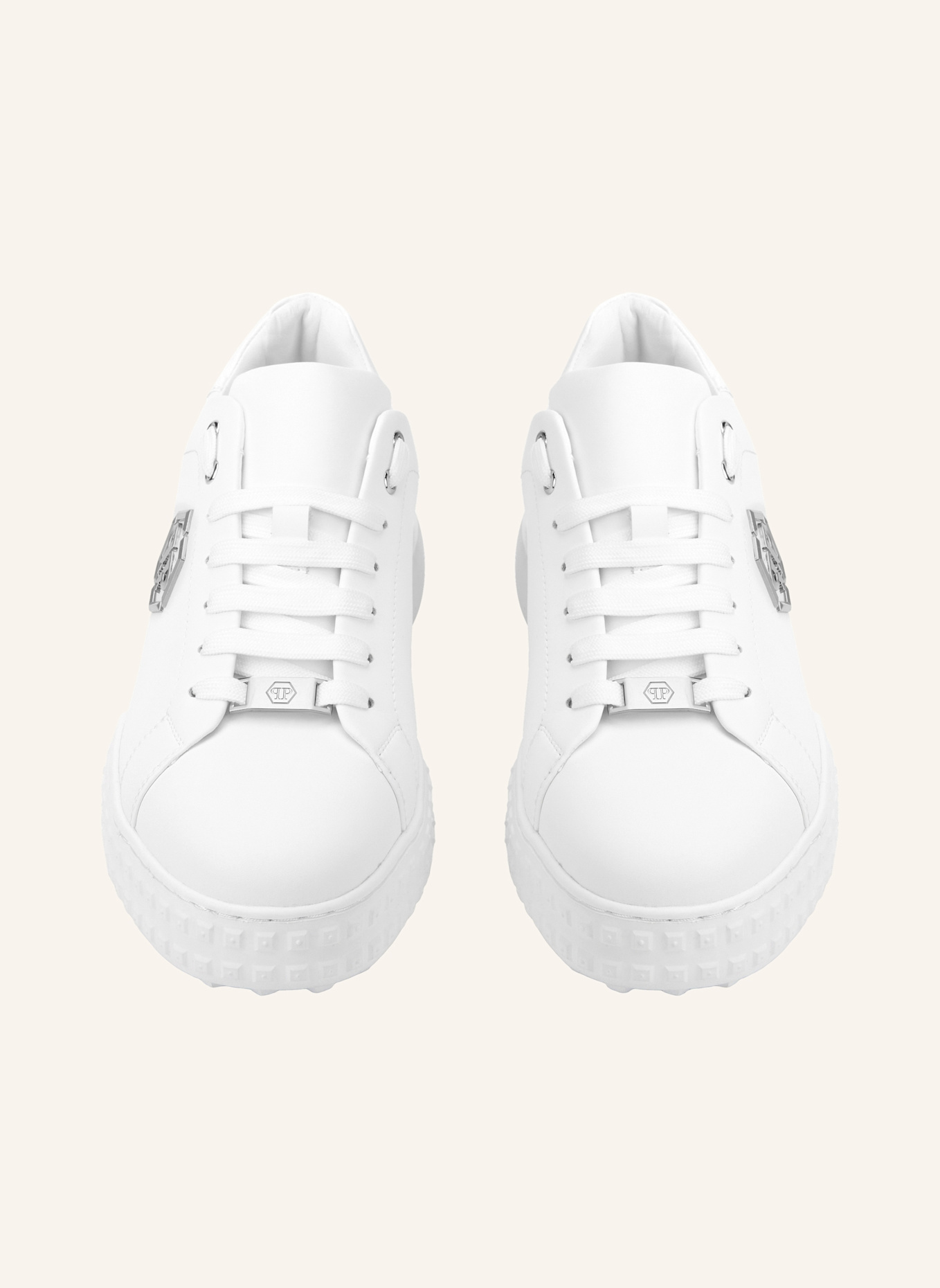 PHILIPP PLEIN Low-Top-Sneaker HEXAGON: WEISS