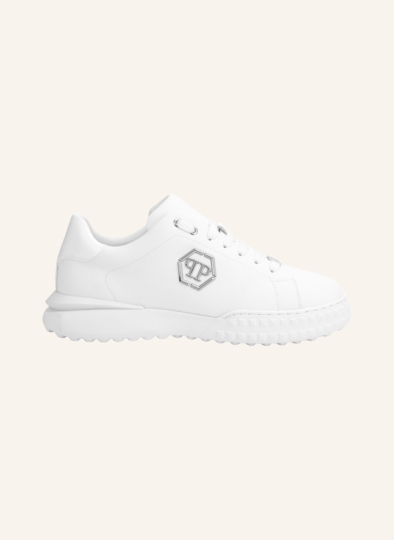 PHILIPP PLEIN Low-Top-Sneaker HEXAGON: WEISS
