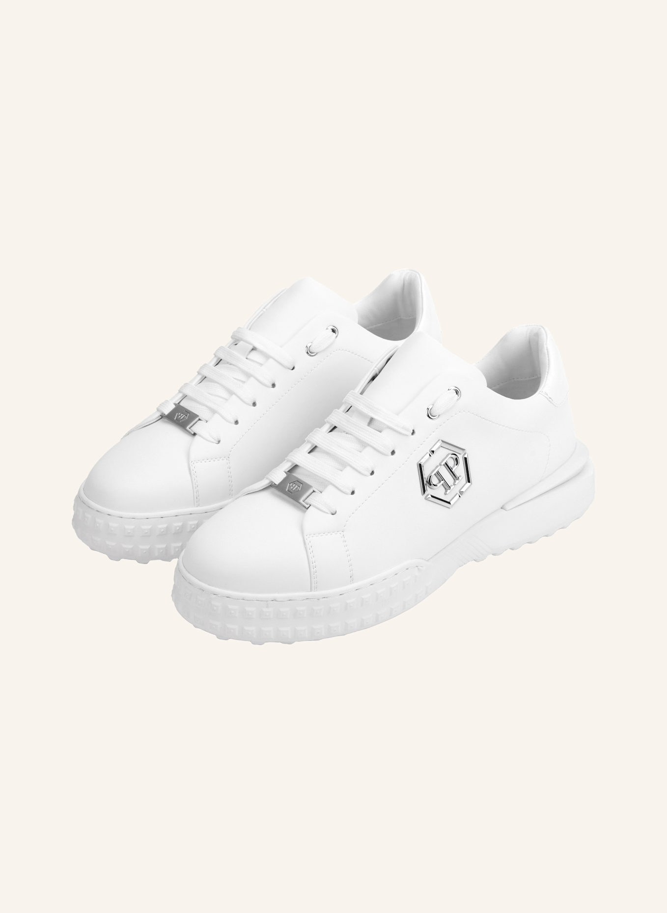 PHILIPP PLEIN Low-Top-Sneaker HEXAGON: WEISS