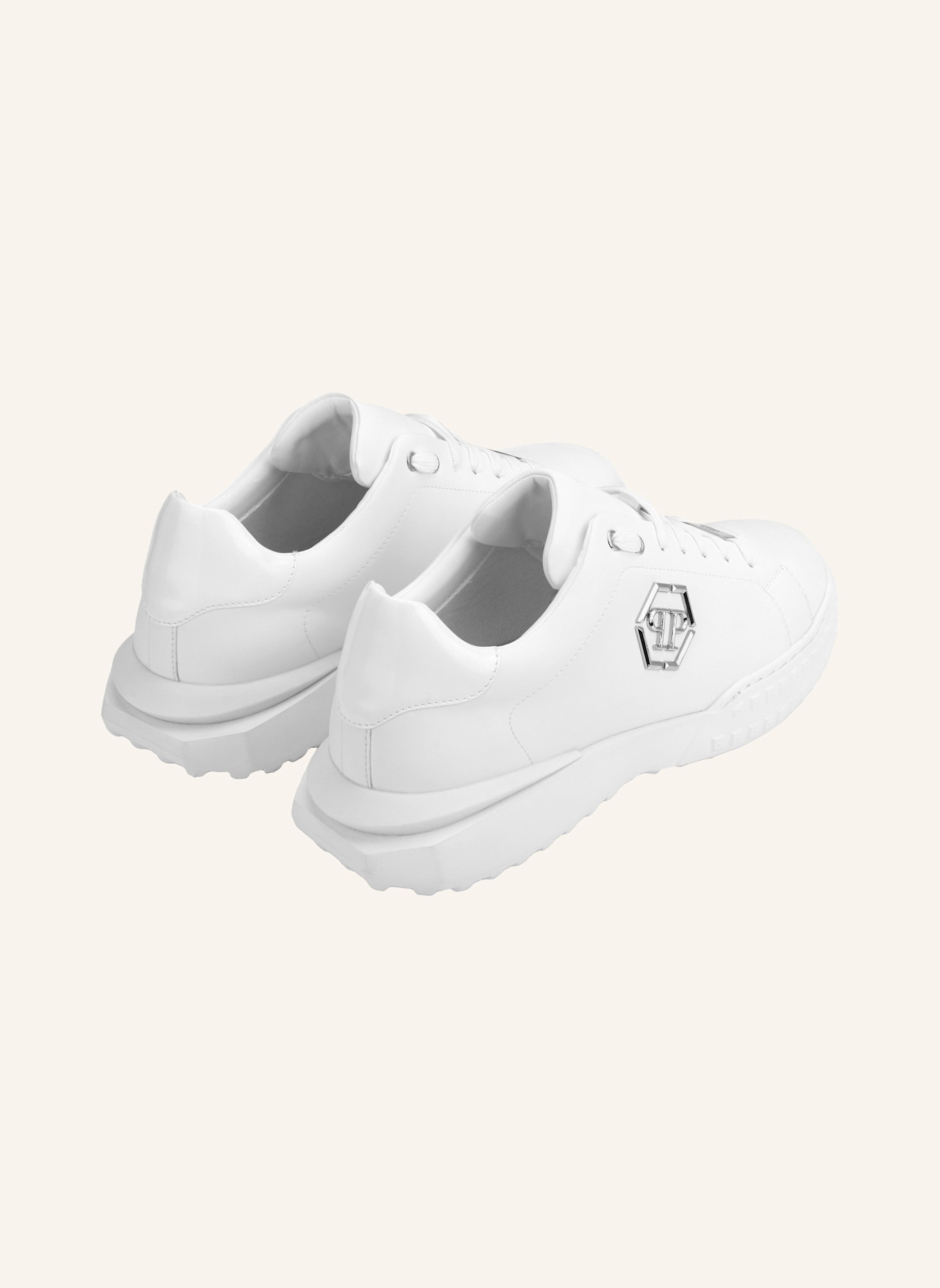 PHILIPP PLEIN Low-Top-Sneaker HEXAGON: WEISS