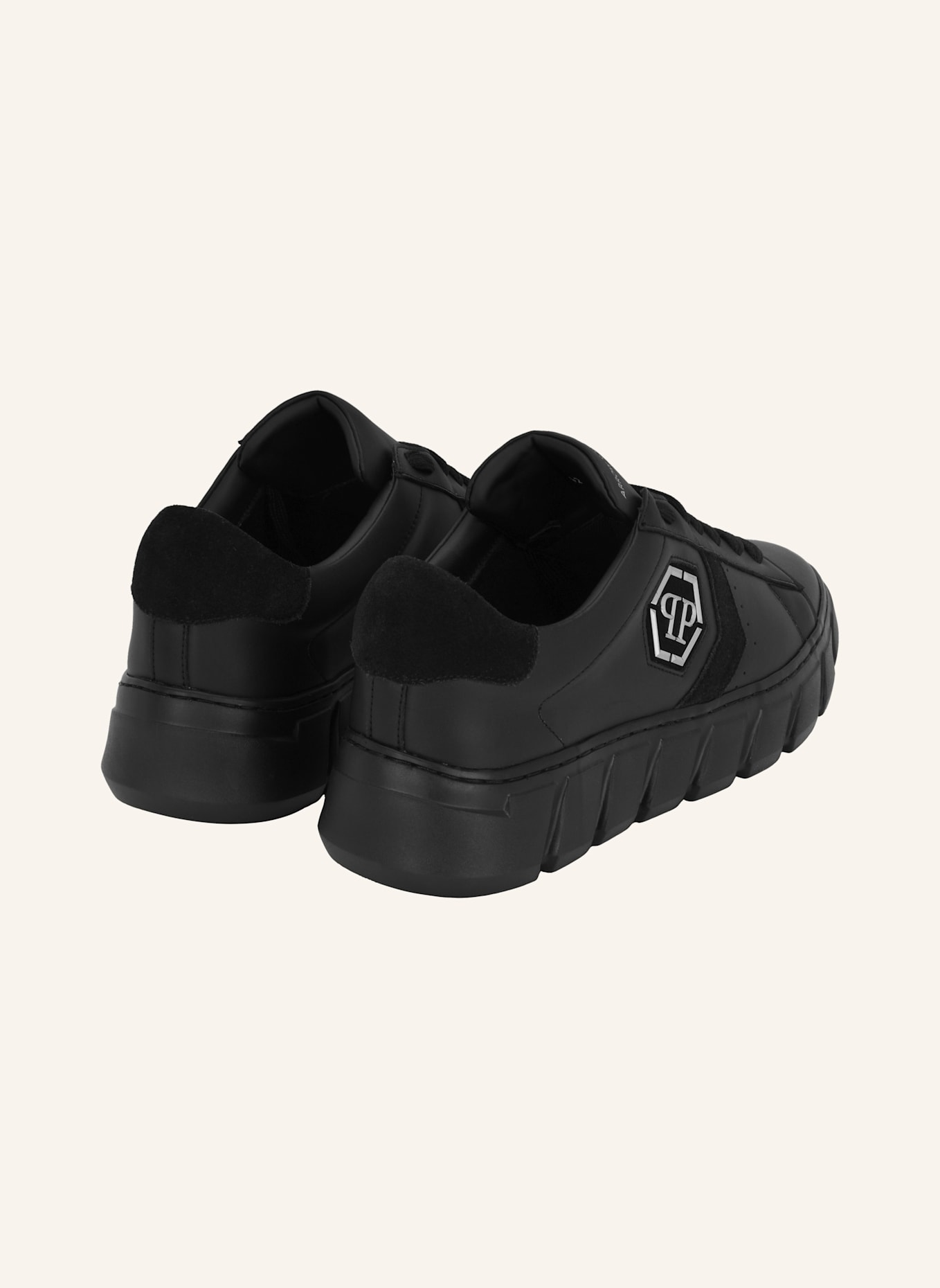 PHILIPP PLEIN Low-Top-Sneaker HEXAGON: SCHWARZ