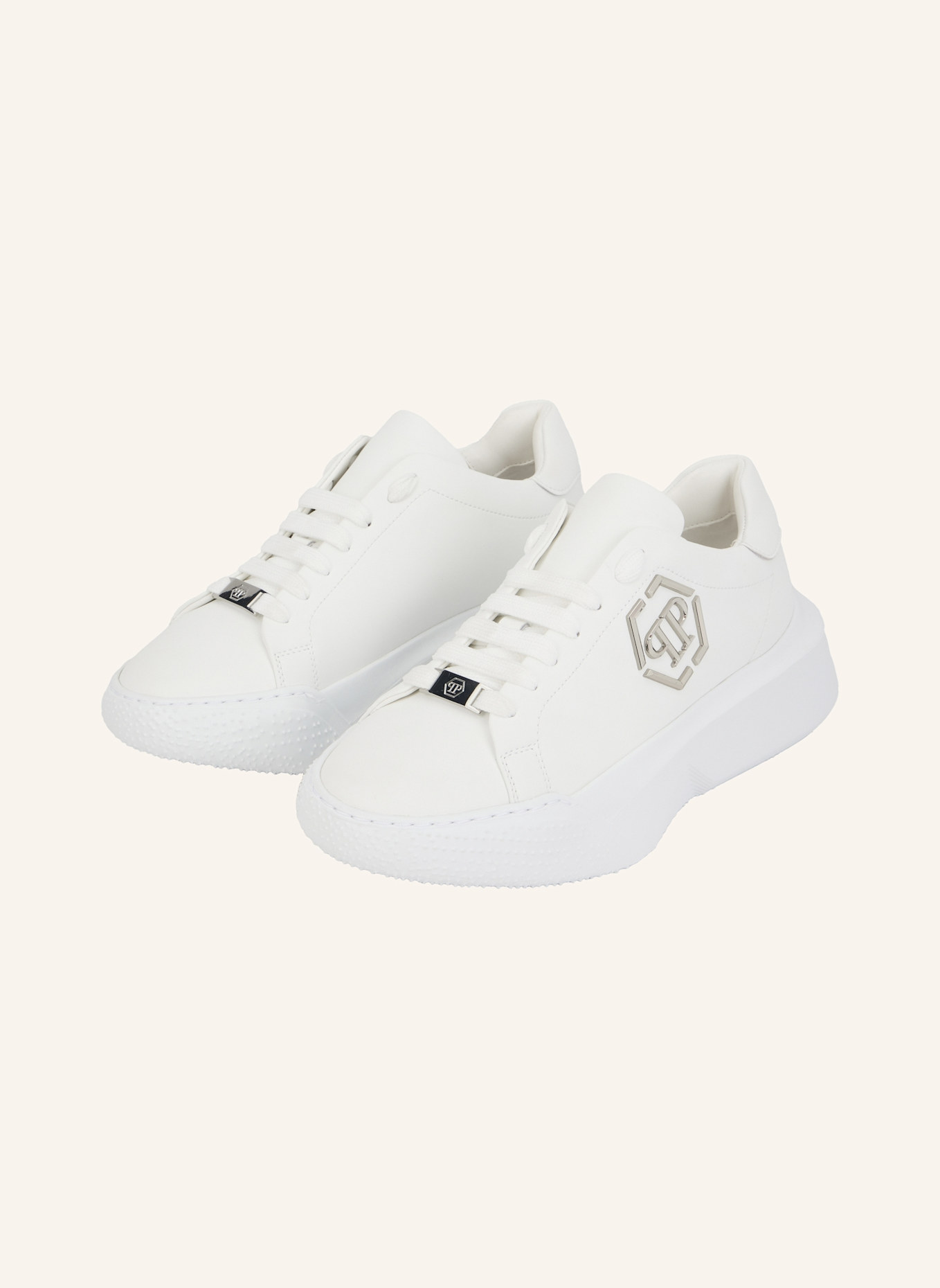 PHILIPP PLEIN Low-Top-Sneaker HEXAGON: WEISS