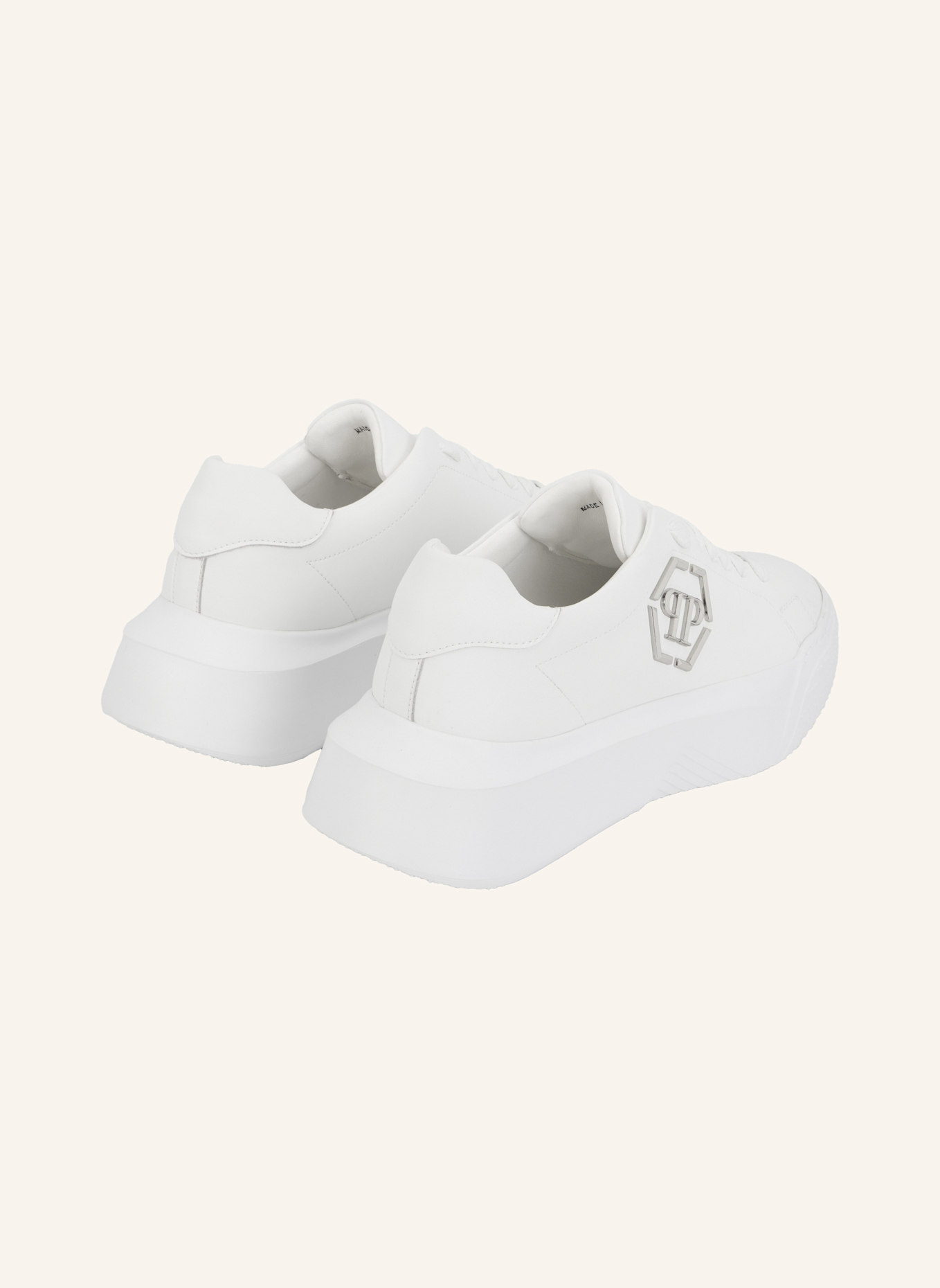 PHILIPP PLEIN Low-Top-Sneaker HEXAGON: WEISS