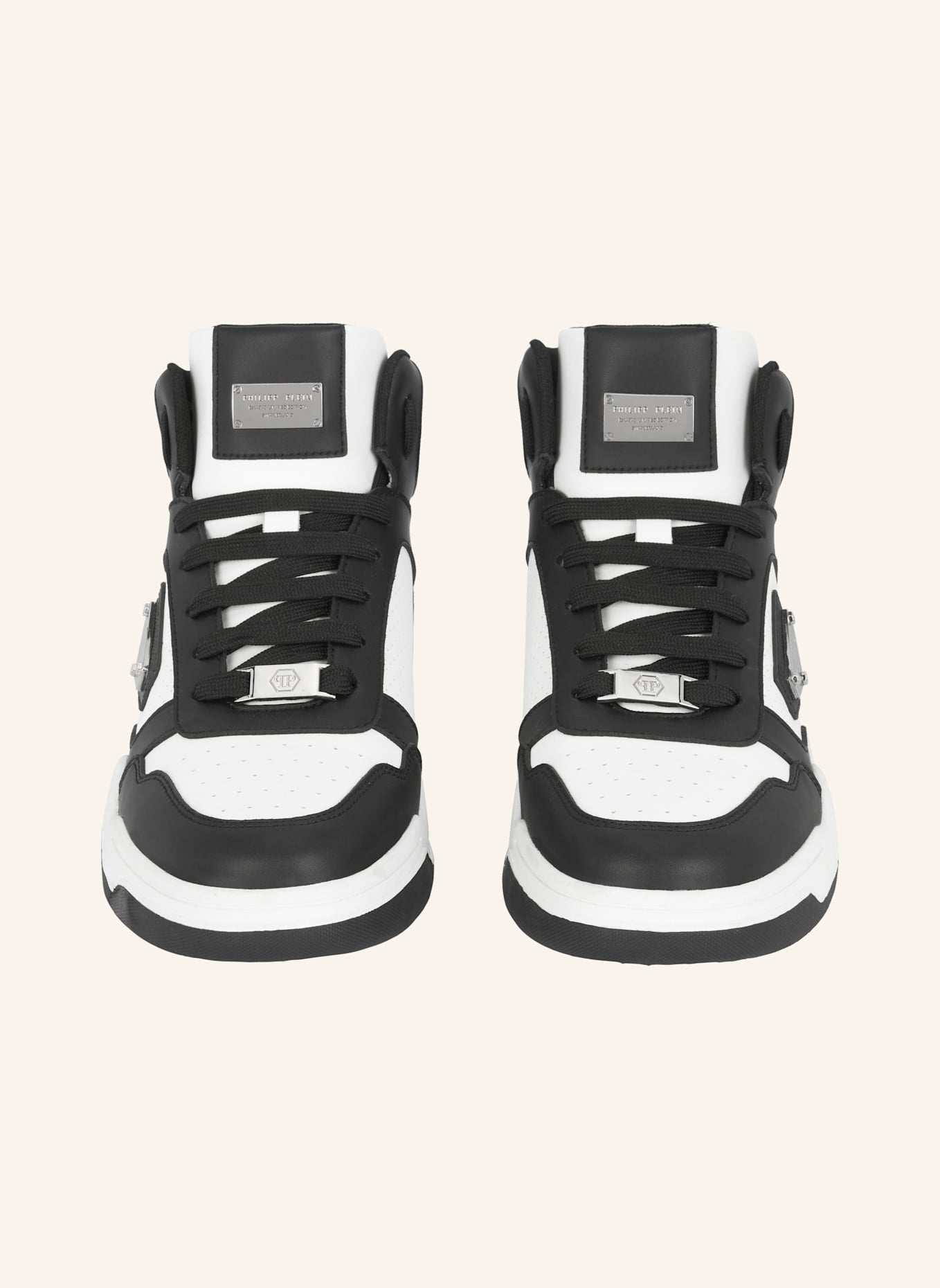 PHILIPP PLEIN Mid-Top-Sneaker STREET: WEISS