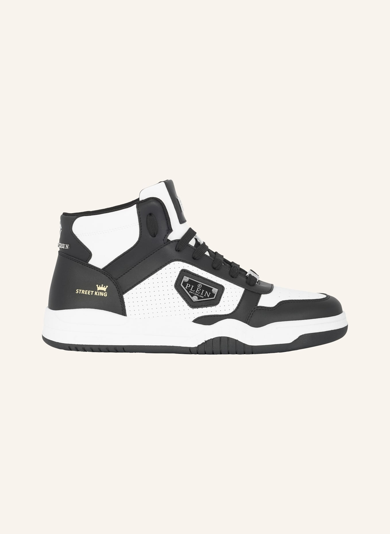 PHILIPP PLEIN Mid-Top-Sneaker STREET: WEISS