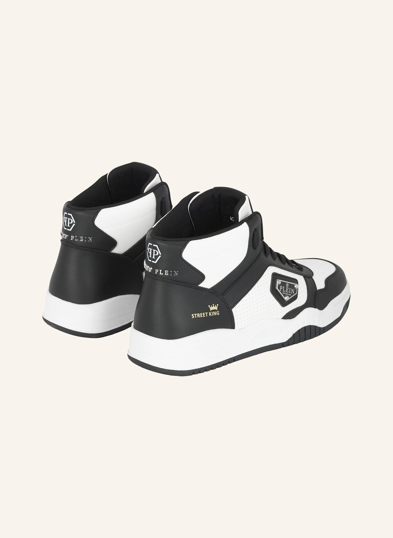 PHILIPP PLEIN Mid-Top-Sneaker STREET: WEISS
