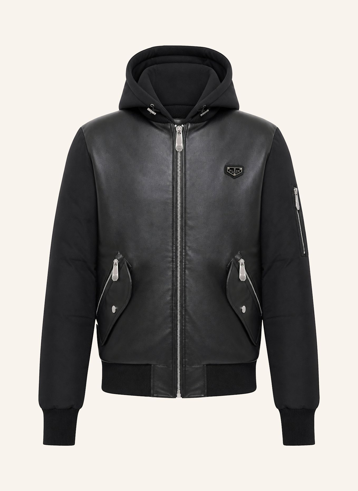 PHILIPP PLEIN Bomberjacke: SCHWARZ
