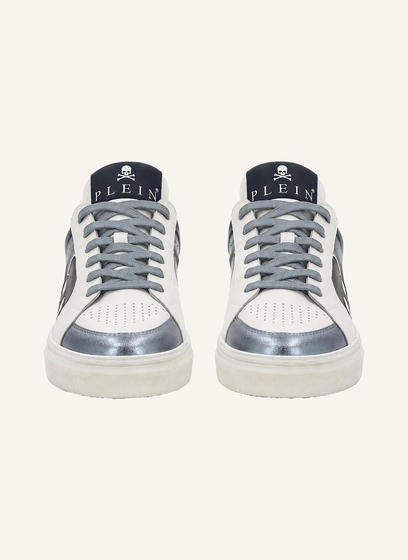 PHILIPP PLEIN Low-Top-Sneaker SKULL: BLAU