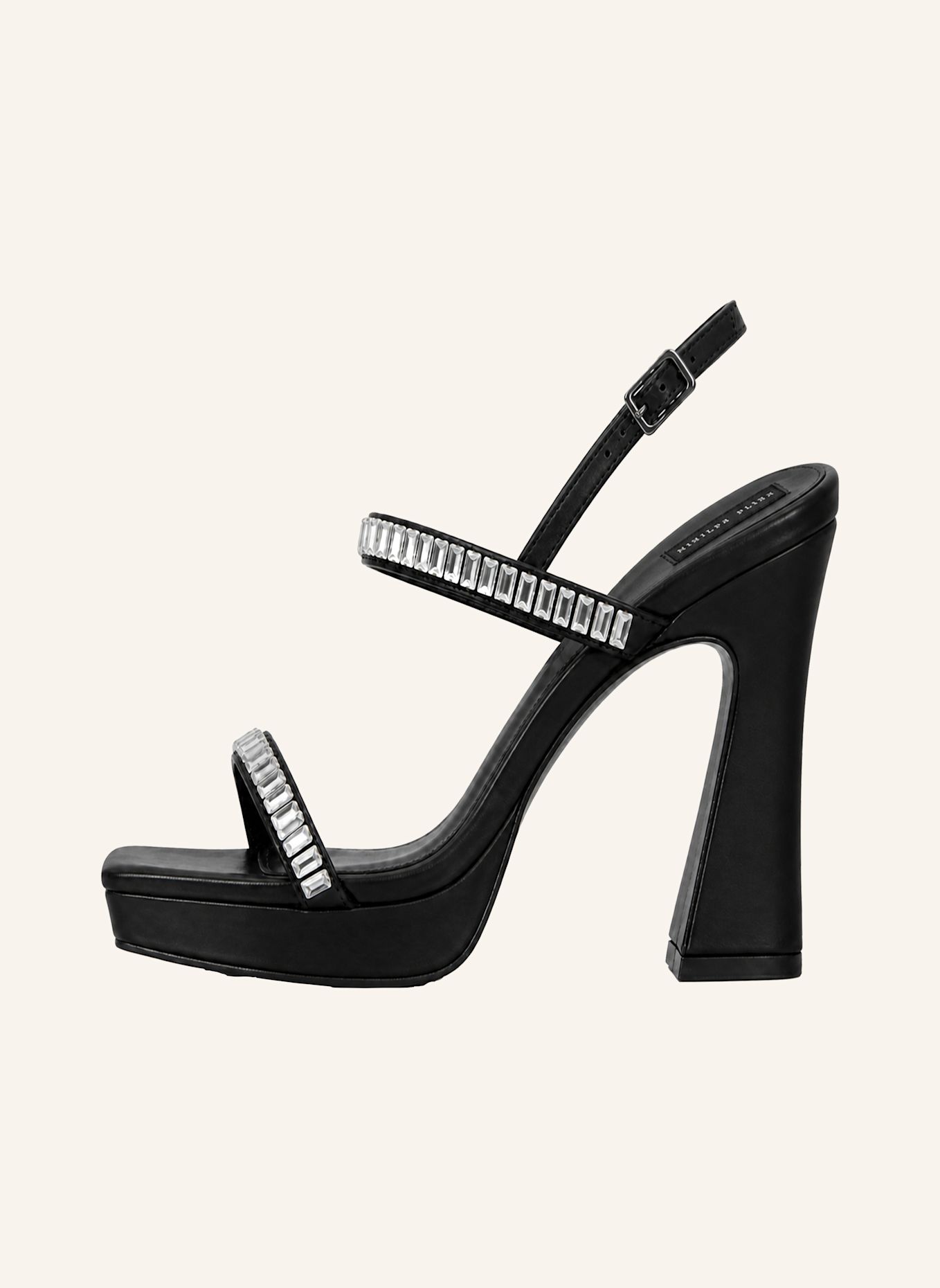 PHILIPP PLEIN Sandaletten mit hohem Absatz: SCHWARZ