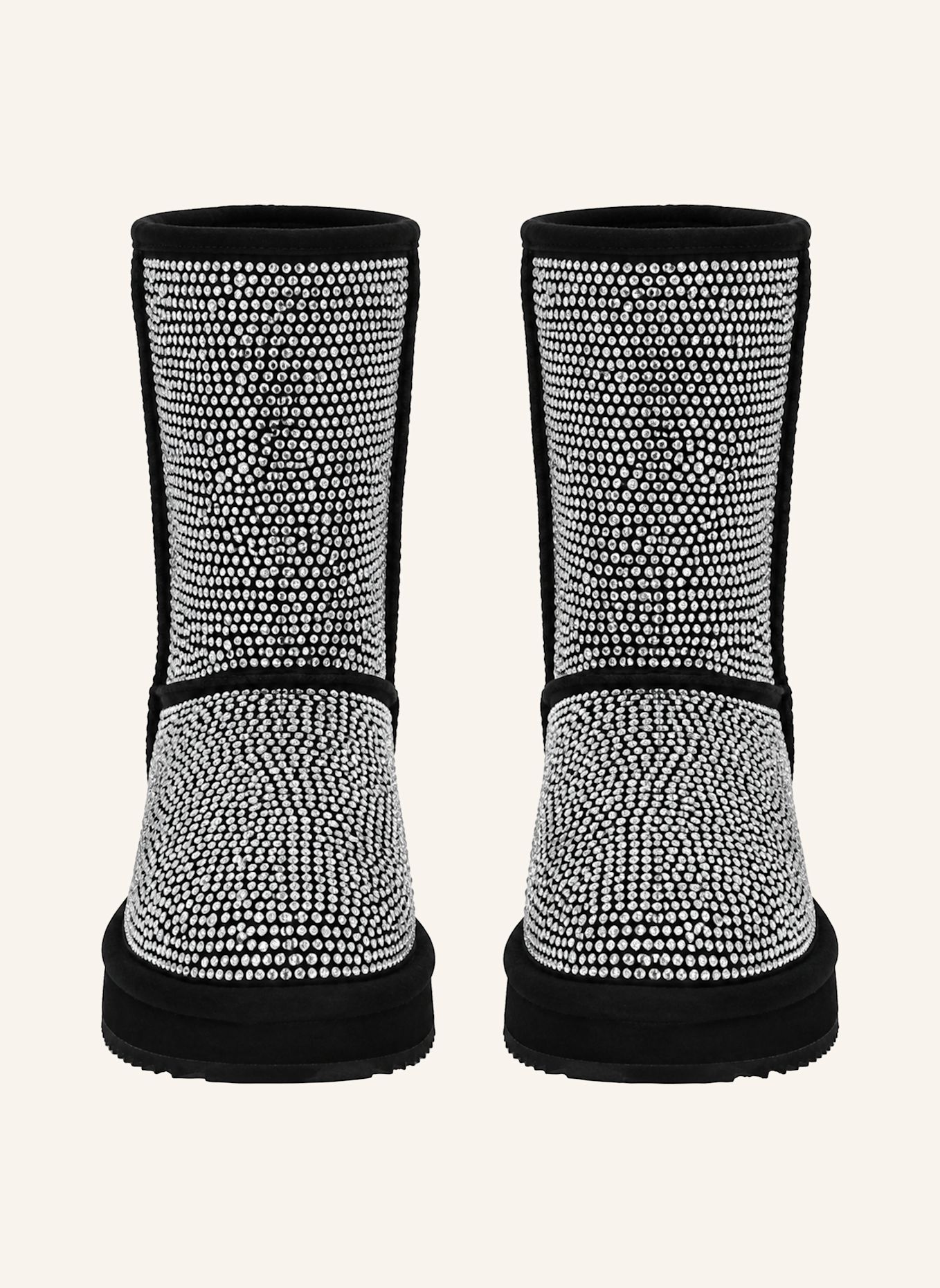 PHILIPP PLEIN Flache Stiefel mit mittelhohem Schaft: BEIGE