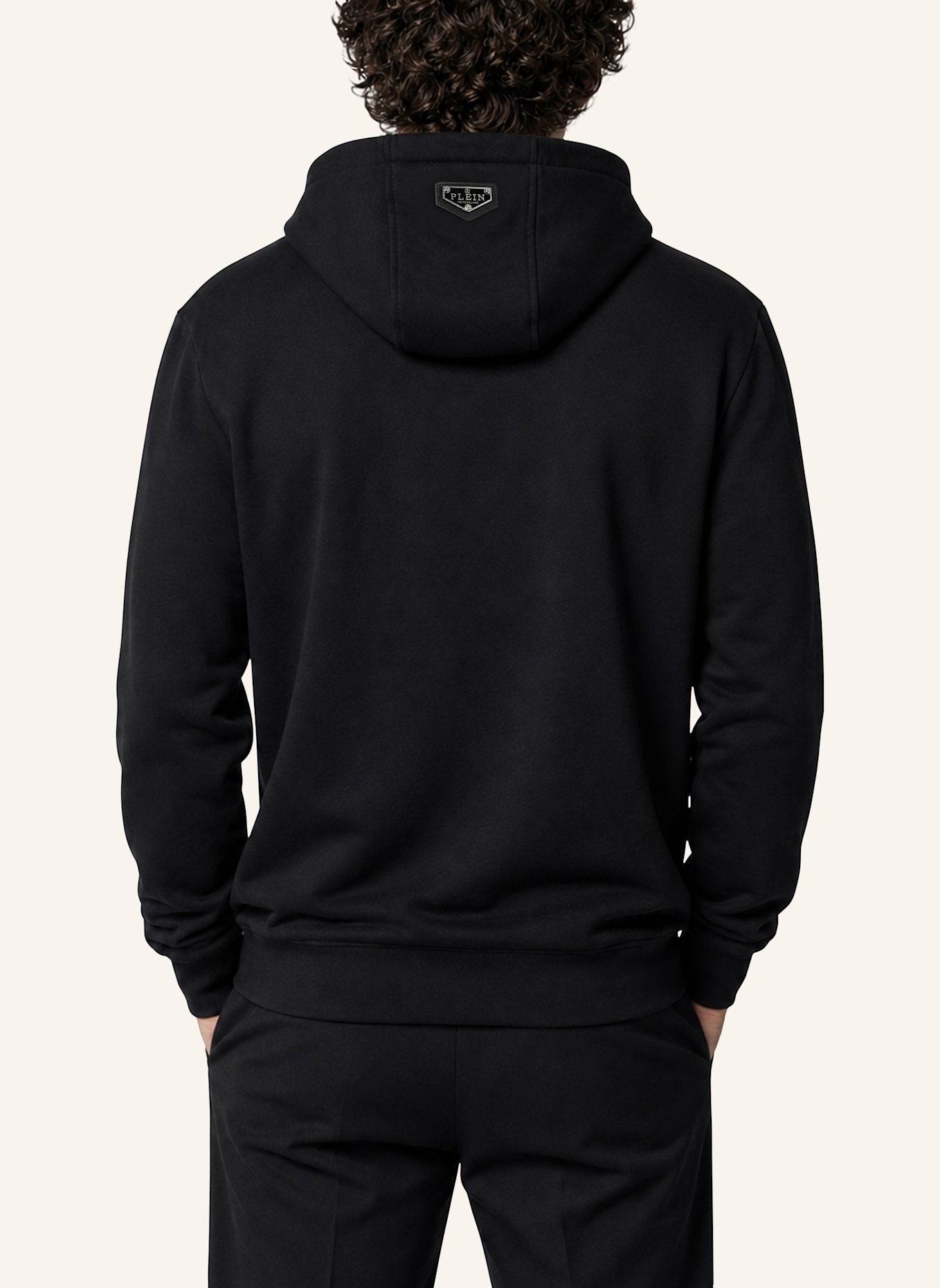 PHILIPP PLEIN Kapuzen-Sweatshirt: SCHWARZ