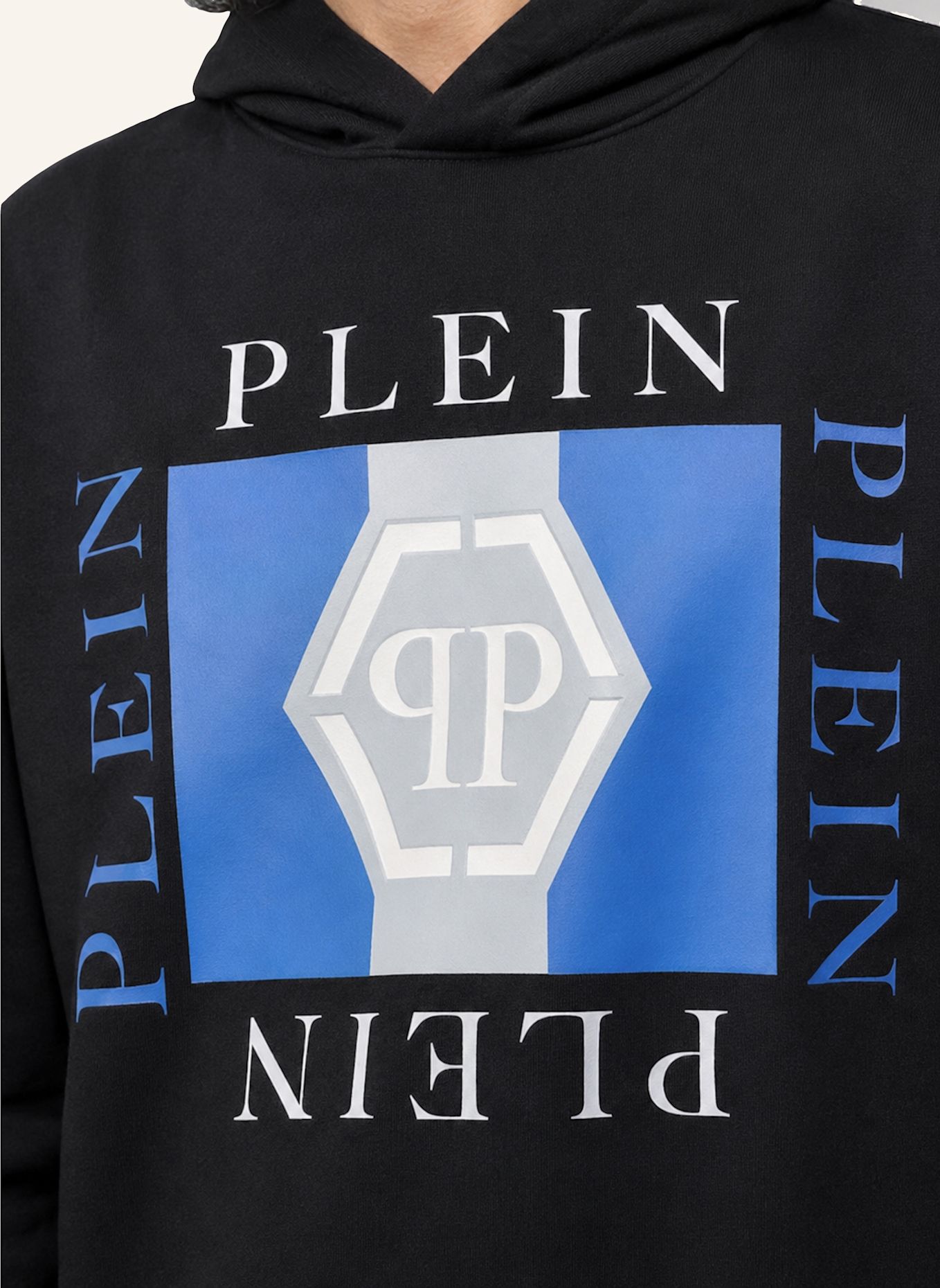 PHILIPP PLEIN Kapuzen-Sweatshirt: SCHWARZ
