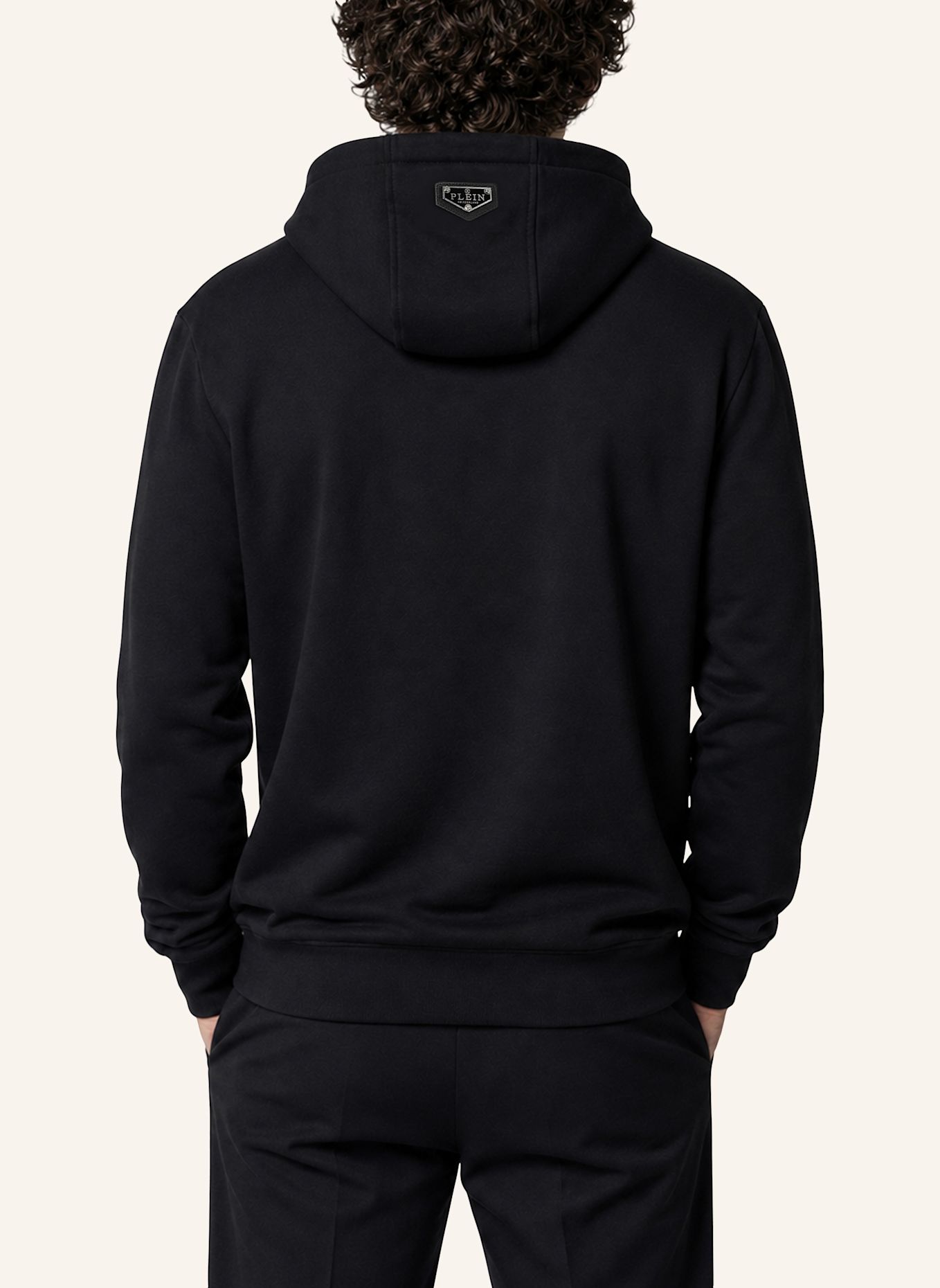 PHILIPP PLEIN Kapuzen-Sweatshirt: SCHWARZ
