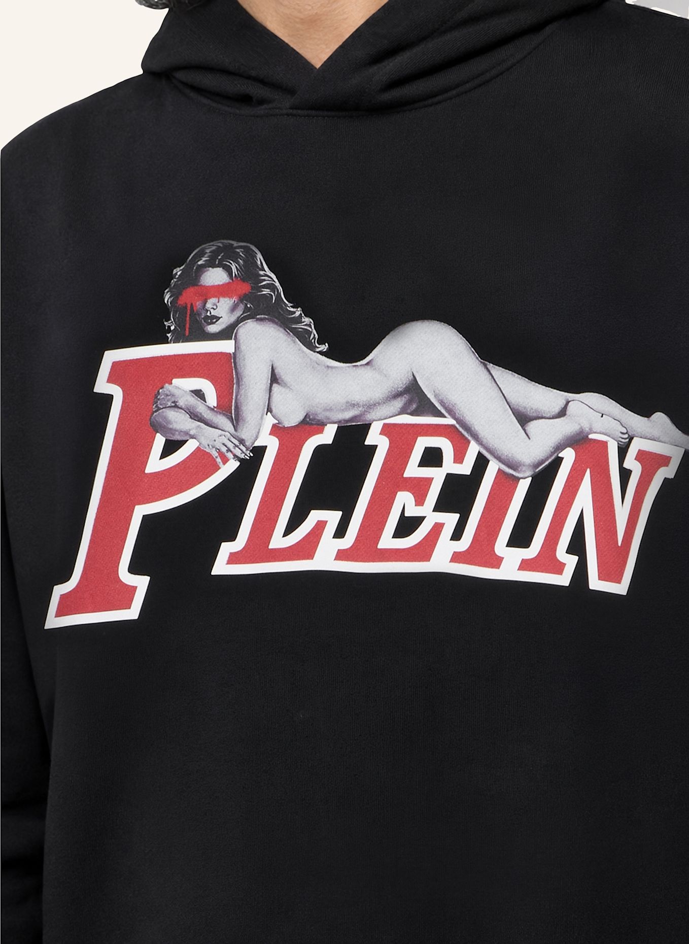 PHILIPP PLEIN Kapuzen-Sweatshirt: SCHWARZ