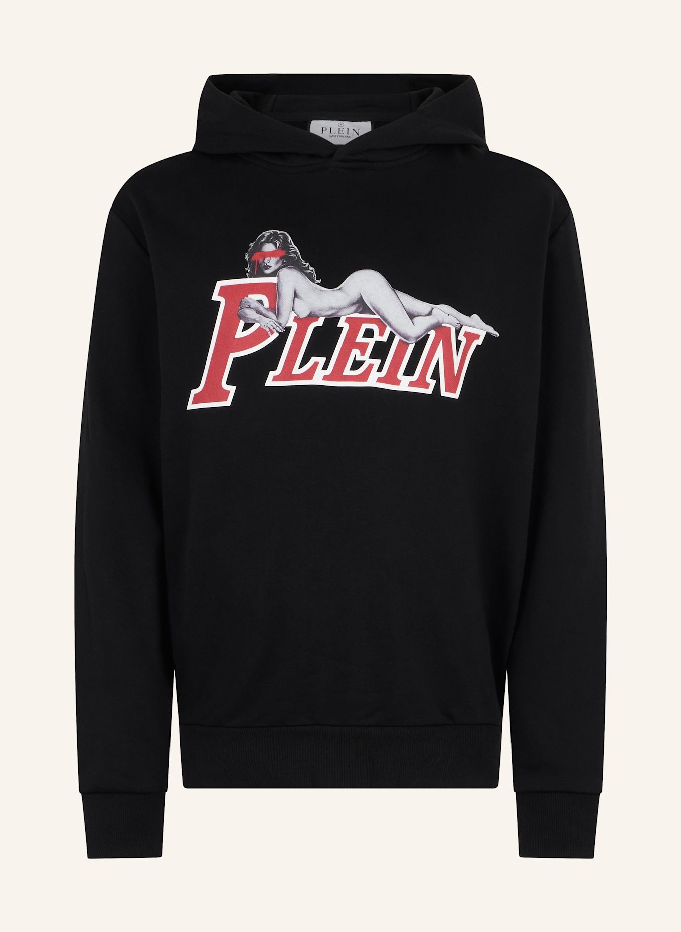 PHILIPP PLEIN Kapuzen-Sweatshirt: SCHWARZ
