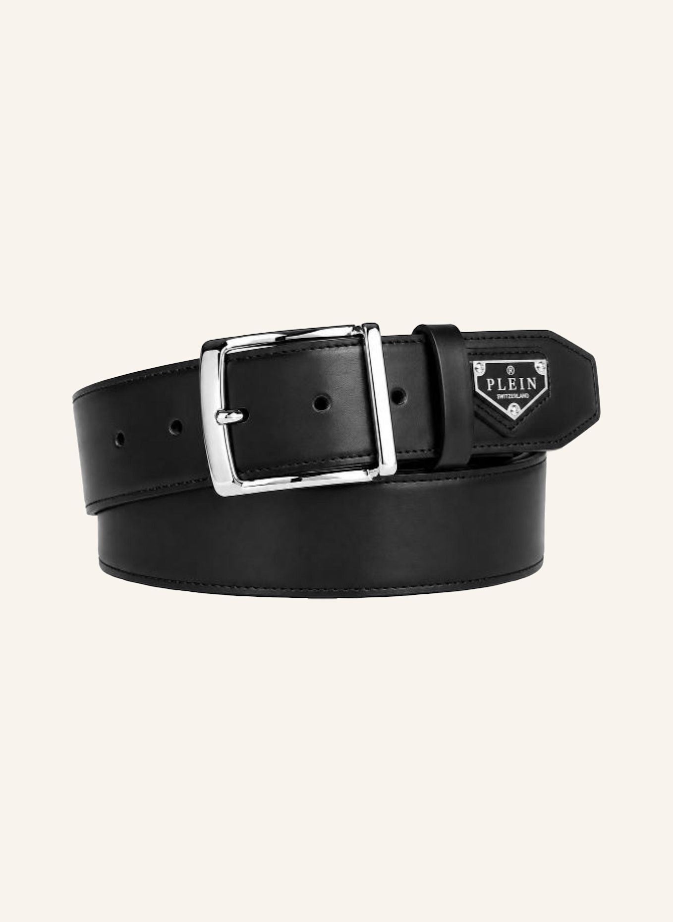 PHILIPP PLEIN Gürtel: SCHWARZ / SILBER