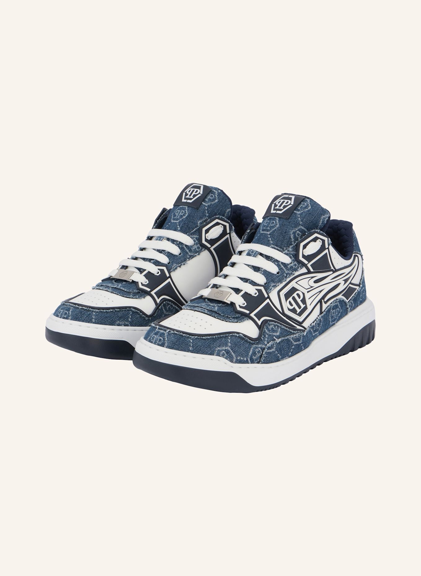 PHILIPP PLEIN Low-Top-Sneaker: DUNKELBLAU