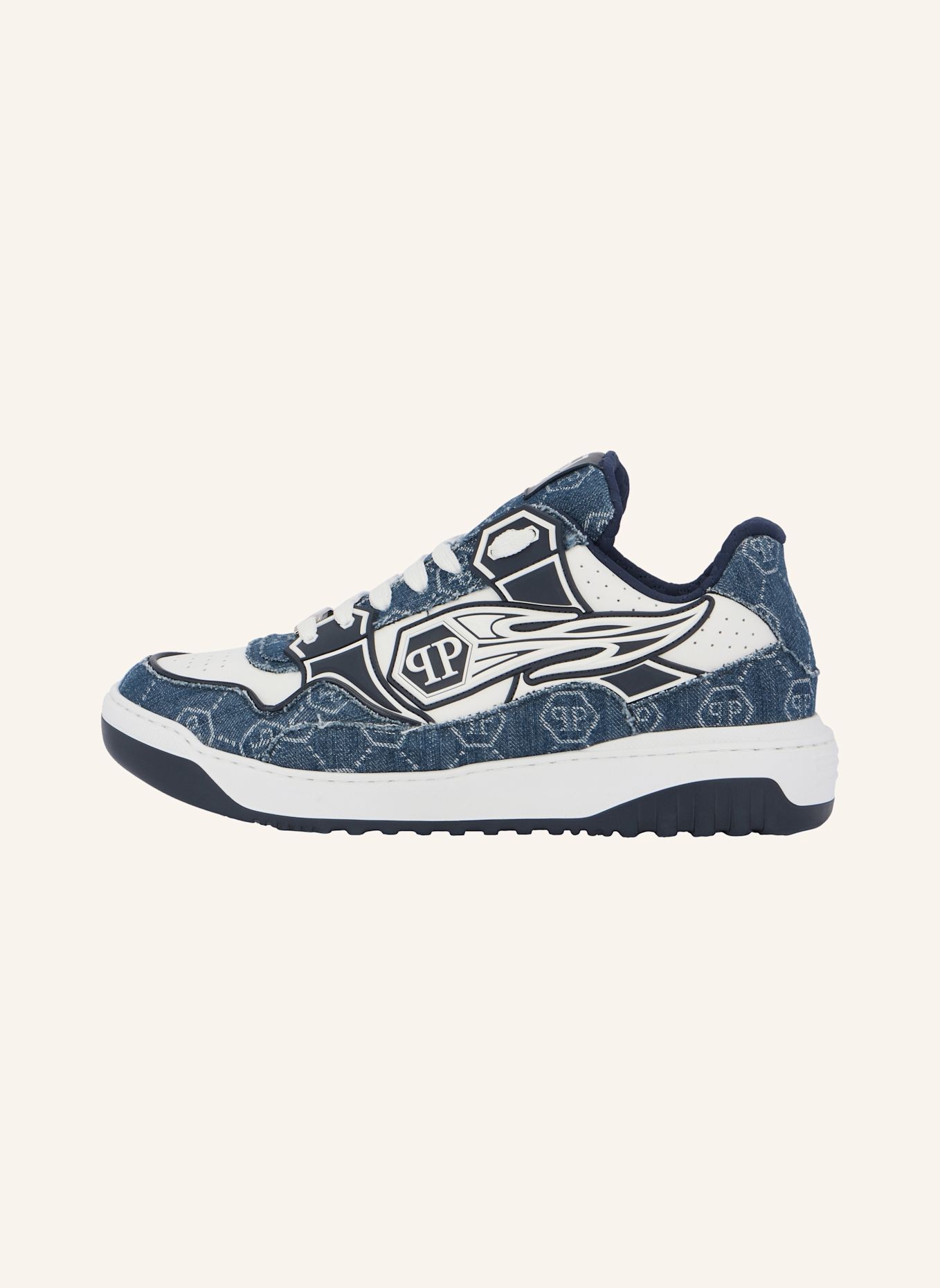 PHILIPP PLEIN Low-Top-Sneaker: DUNKELBLAU