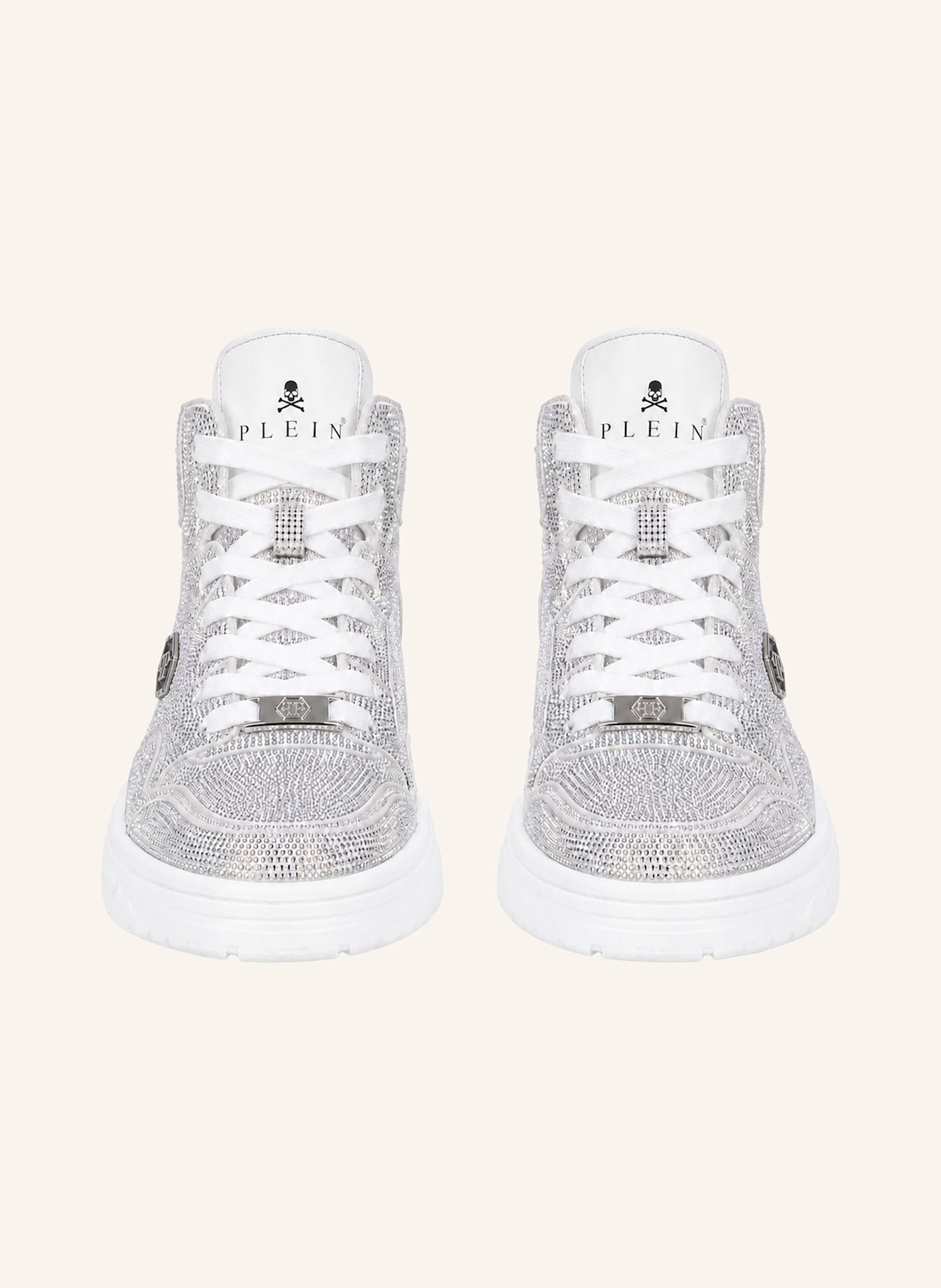 PHILIPP PLEIN Mid-Top-Sneaker PREDATOR: WEISS