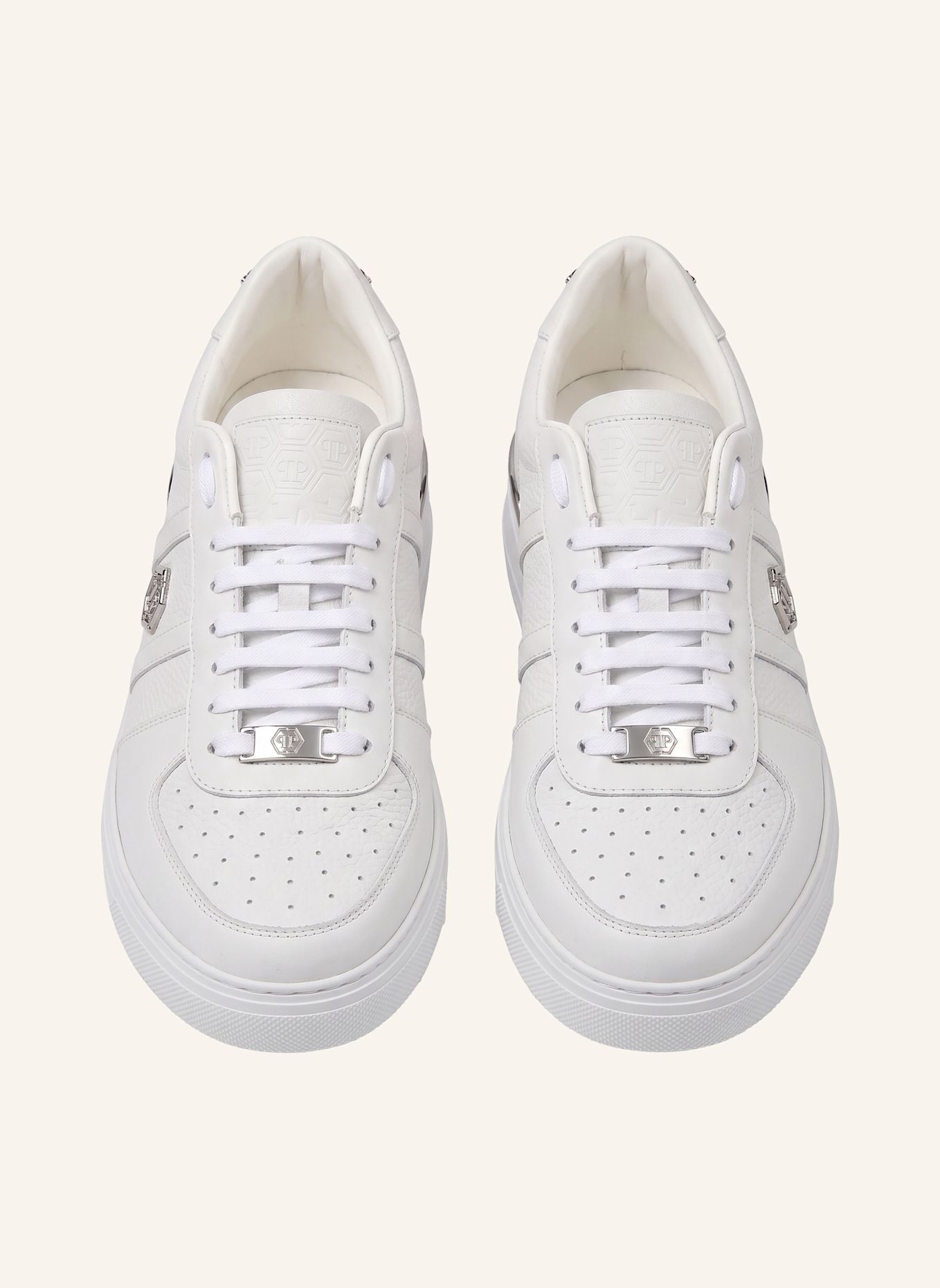 PHILIPP PLEIN Low-Top-Sneaker: WEISS