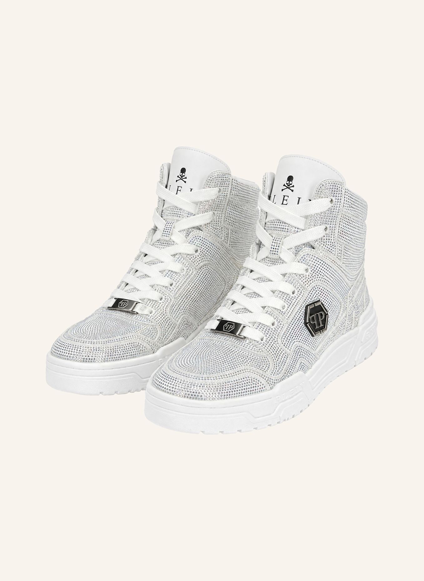 PHILIPP PLEIN Mid-Top-Sneaker PREDATOR: WEISS