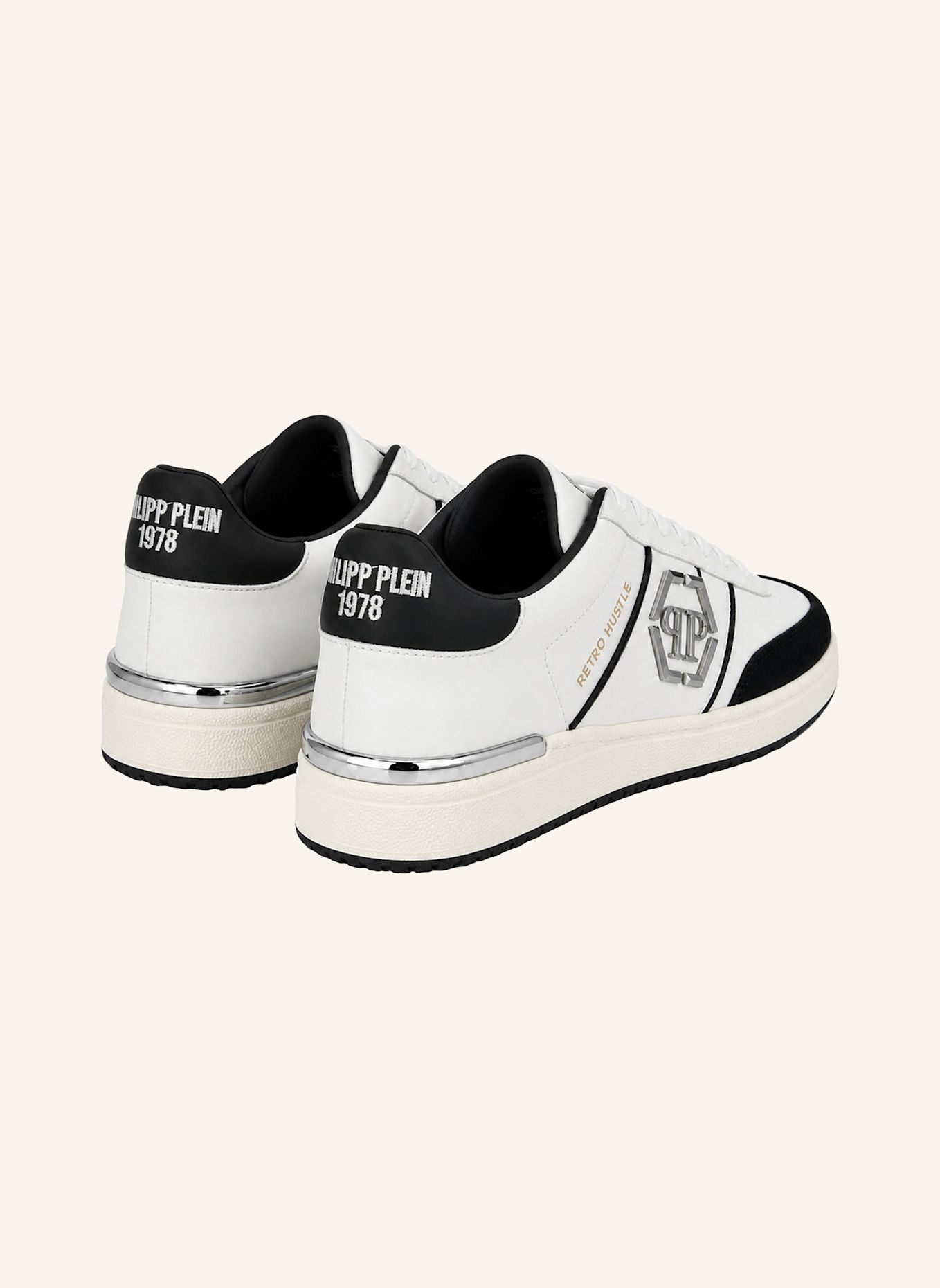 PHILIPP PLEIN Low-Top-Sneaker: WEISS