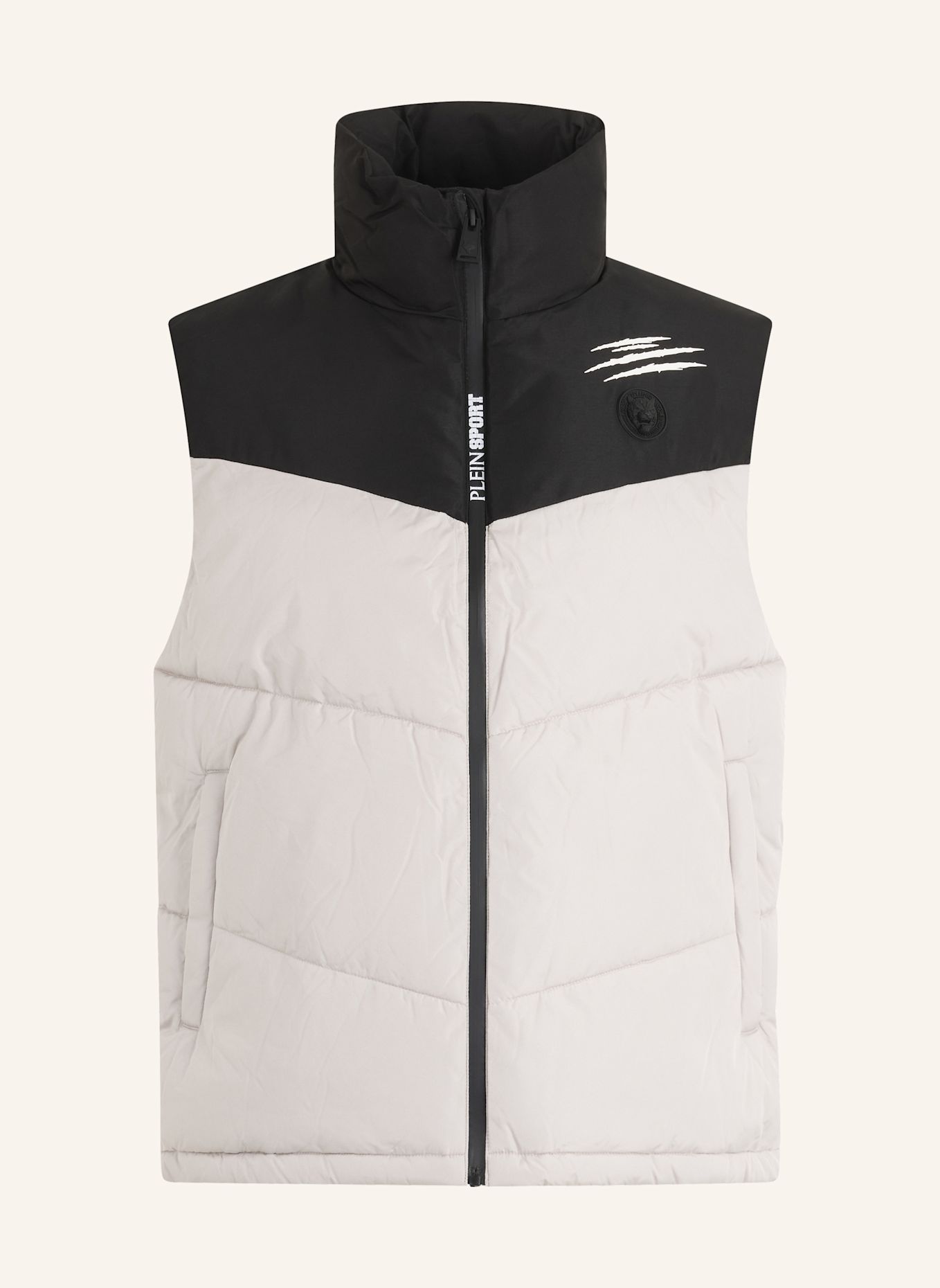 PLEIN SPORT Kurze Weste: BEIGE