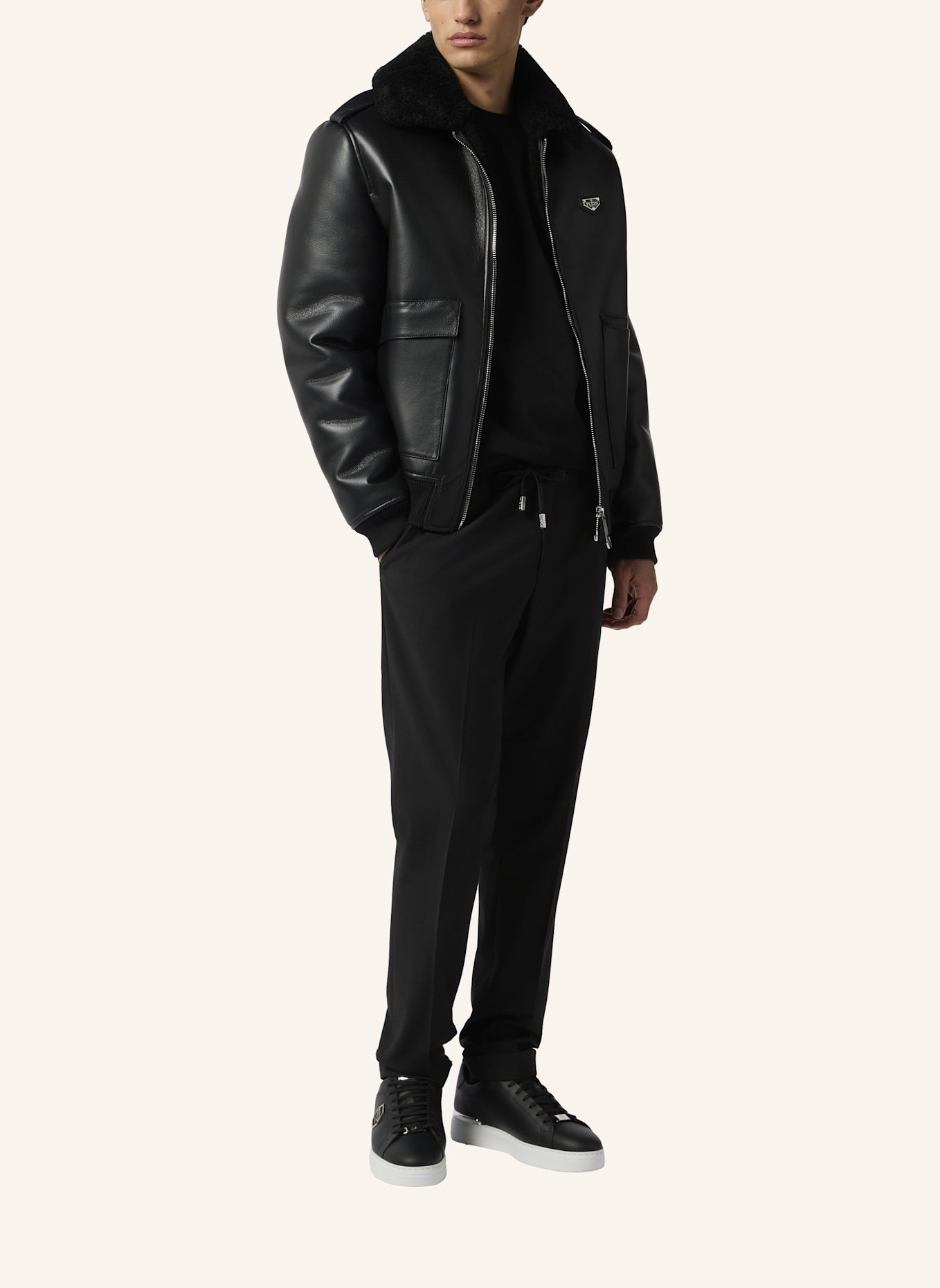 PHILIPP PLEIN Jacke: SCHWARZ