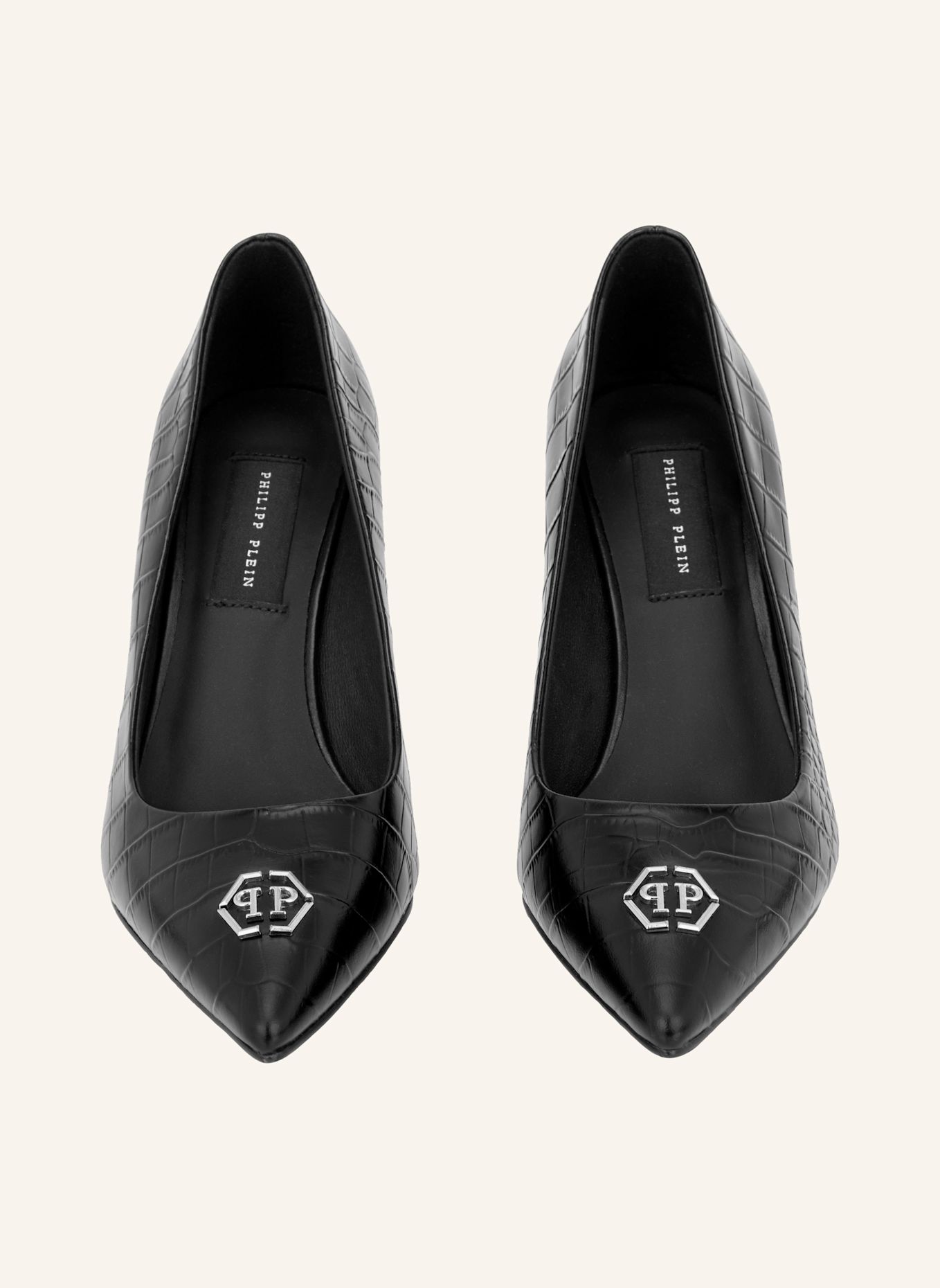 PHILIPP PLEIN Pumps mit mittelhohem Absatz HEXAGON: SCHWARZ