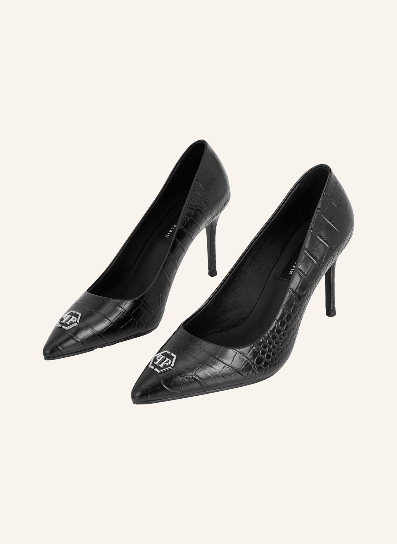 PHILIPP PLEIN Pumps mit mittelhohem Absatz HEXAGON: SCHWARZ