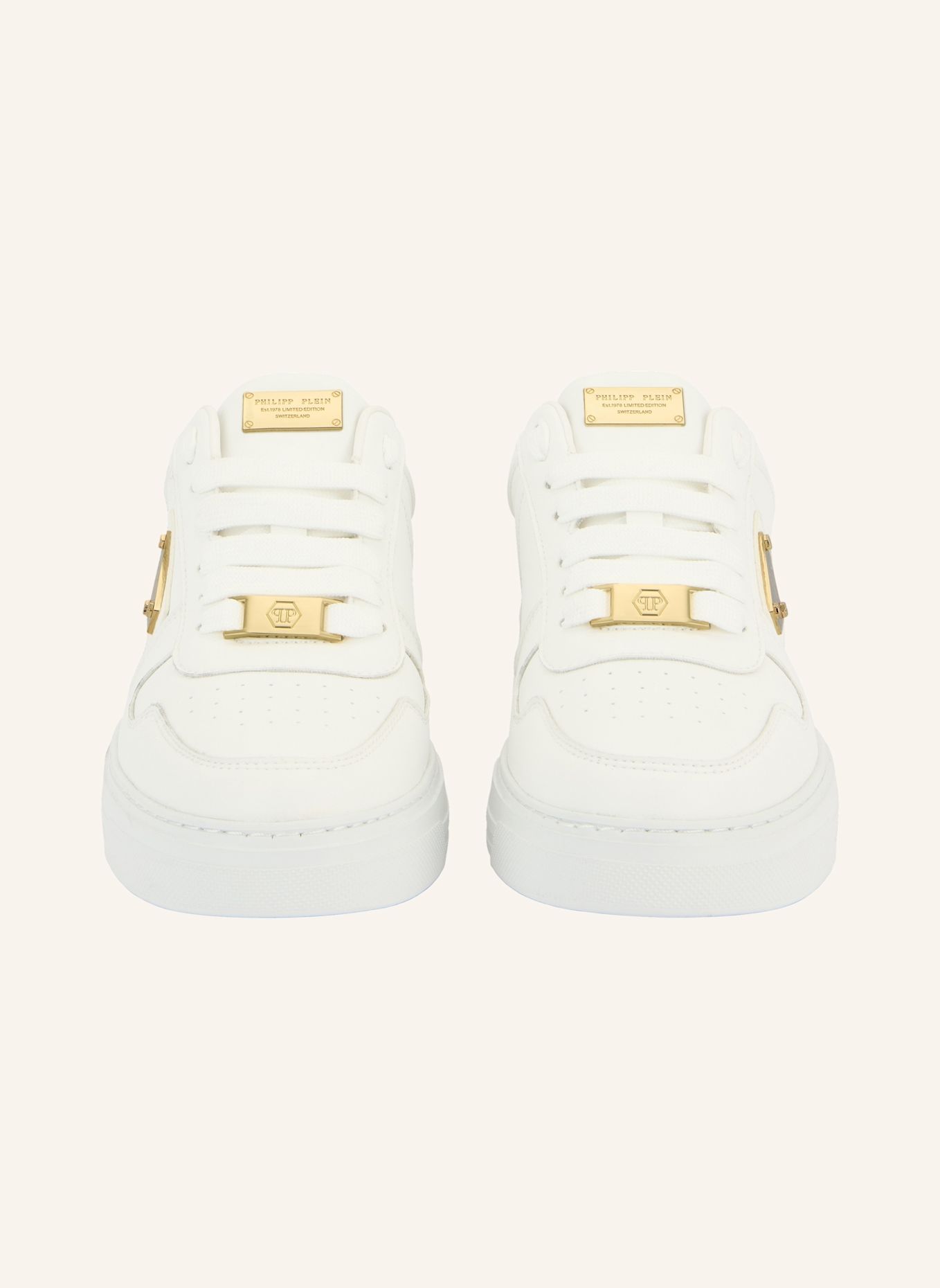 PHILIPP PLEIN Low-Top-Sneaker: WEISS