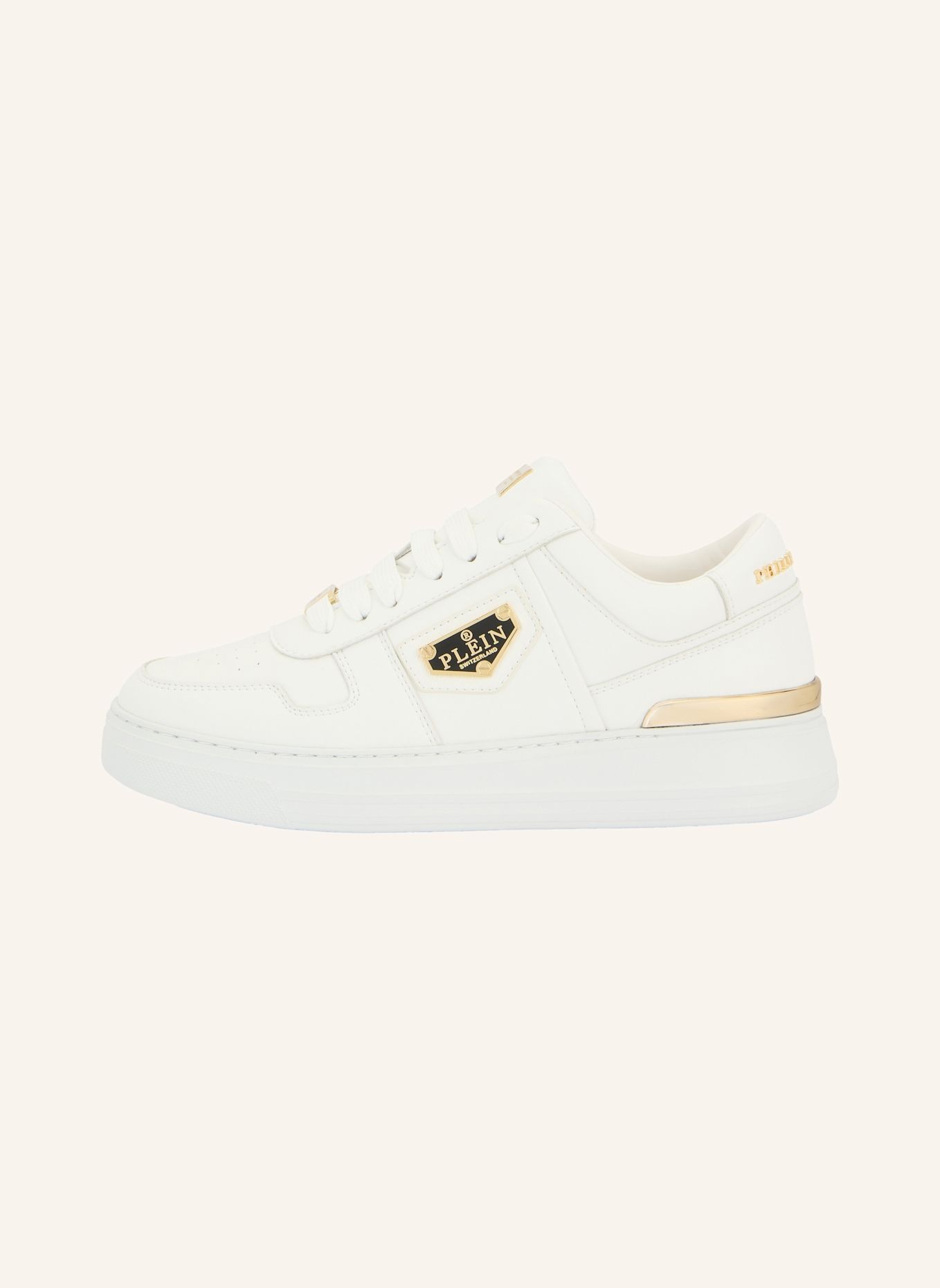 PHILIPP PLEIN Low-Top-Sneaker: WEISS