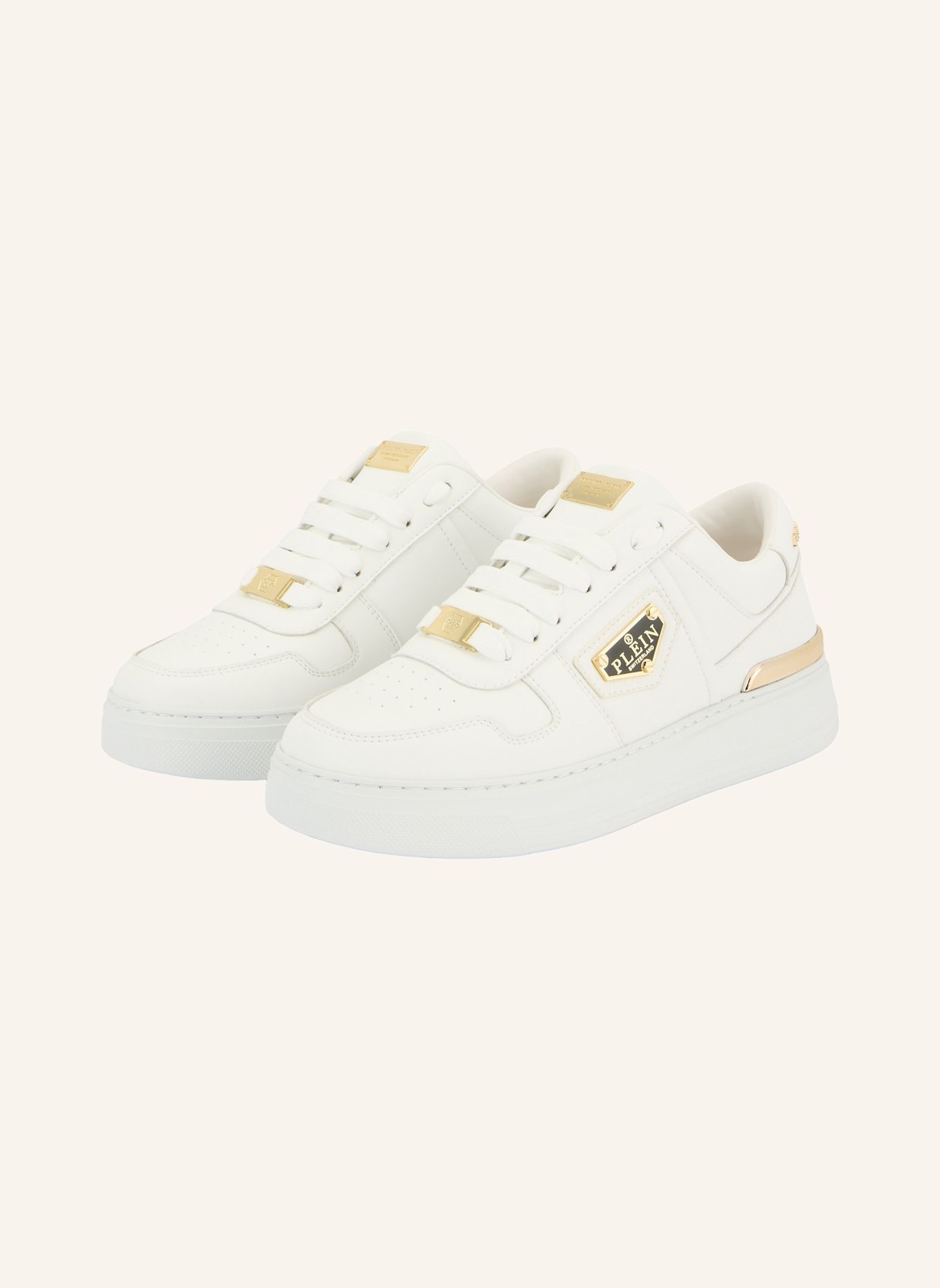 PHILIPP PLEIN Low-Top-Sneaker: WEISS