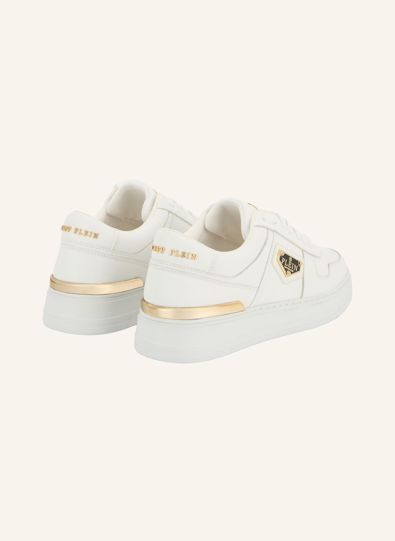 PHILIPP PLEIN Low-Top-Sneaker: WEISS