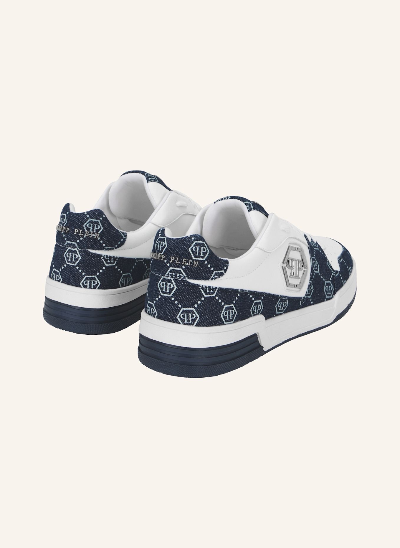 PHILIPP PLEIN Low-Top-Sneaker MONOGRAM: WEISS